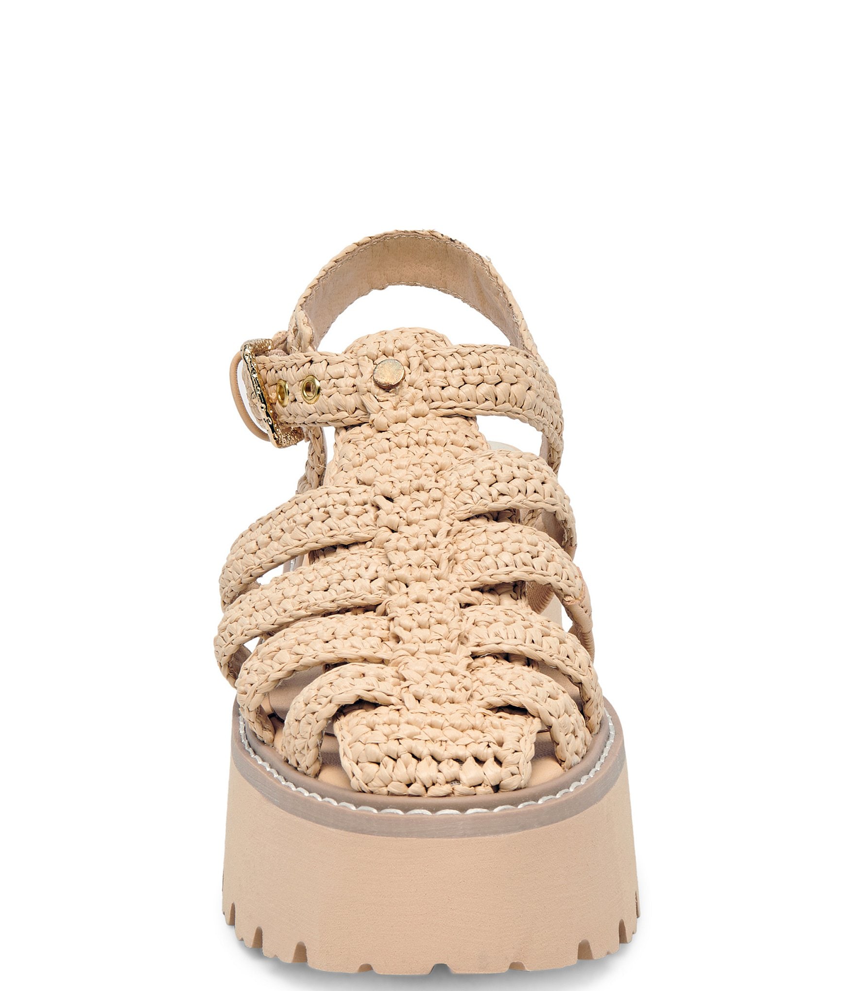 Dolce Vita Lasly Raffia Platform Fisherman Sandals