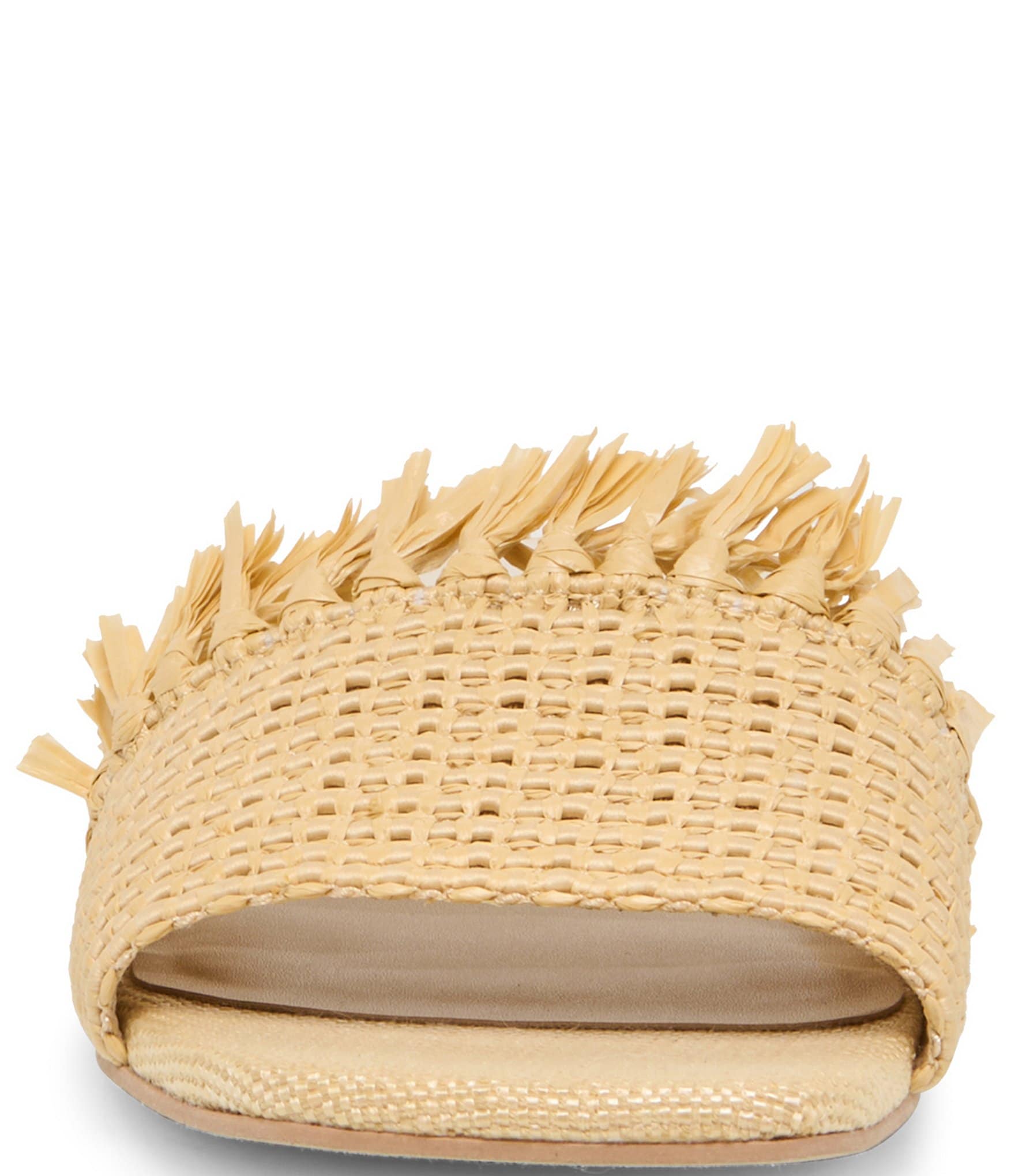 Dolce Vita Lenya Raffia Slide Sandals