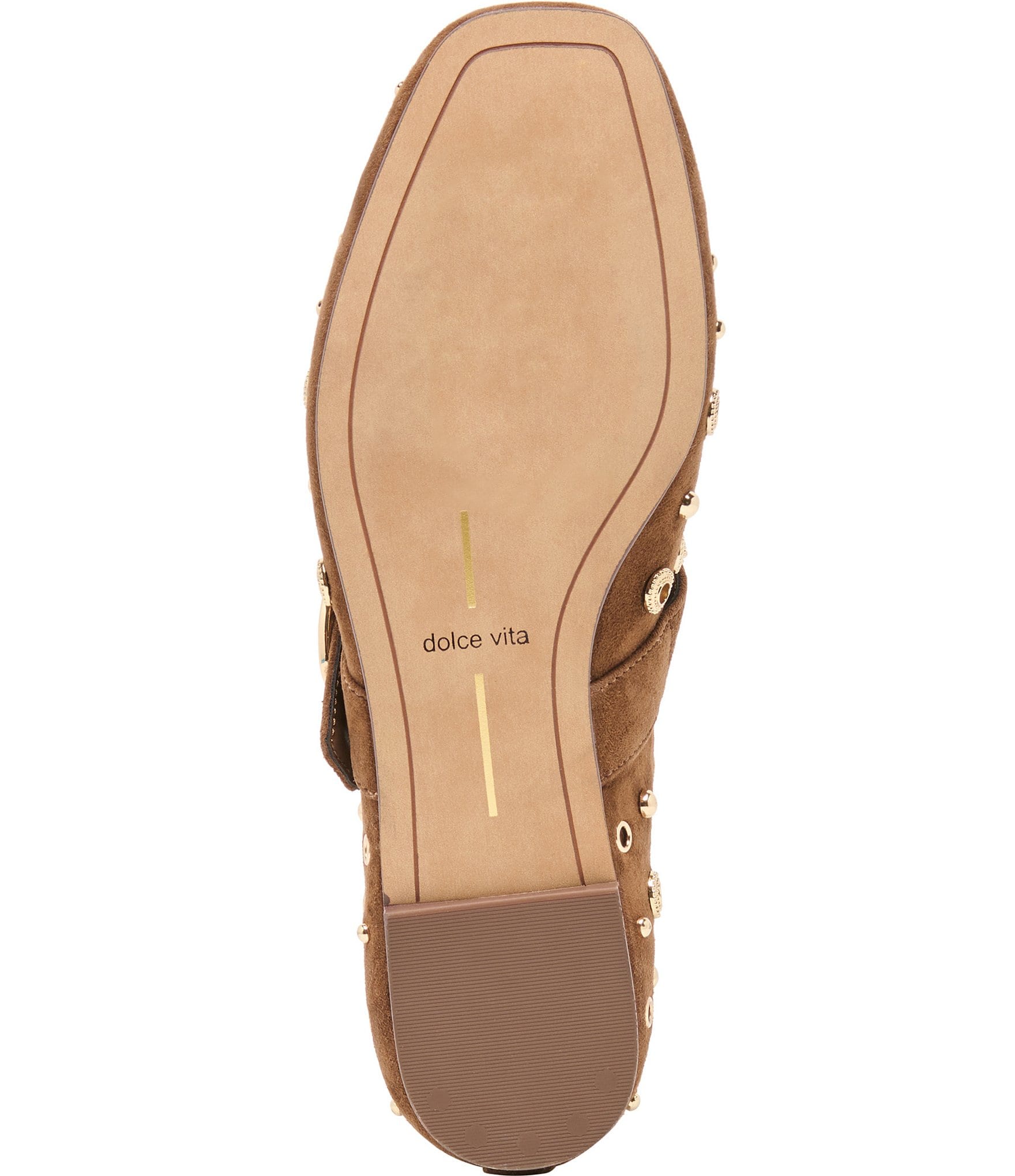 Dolce Vita Mella Suede Studded Mary Jane Ballet Flats
