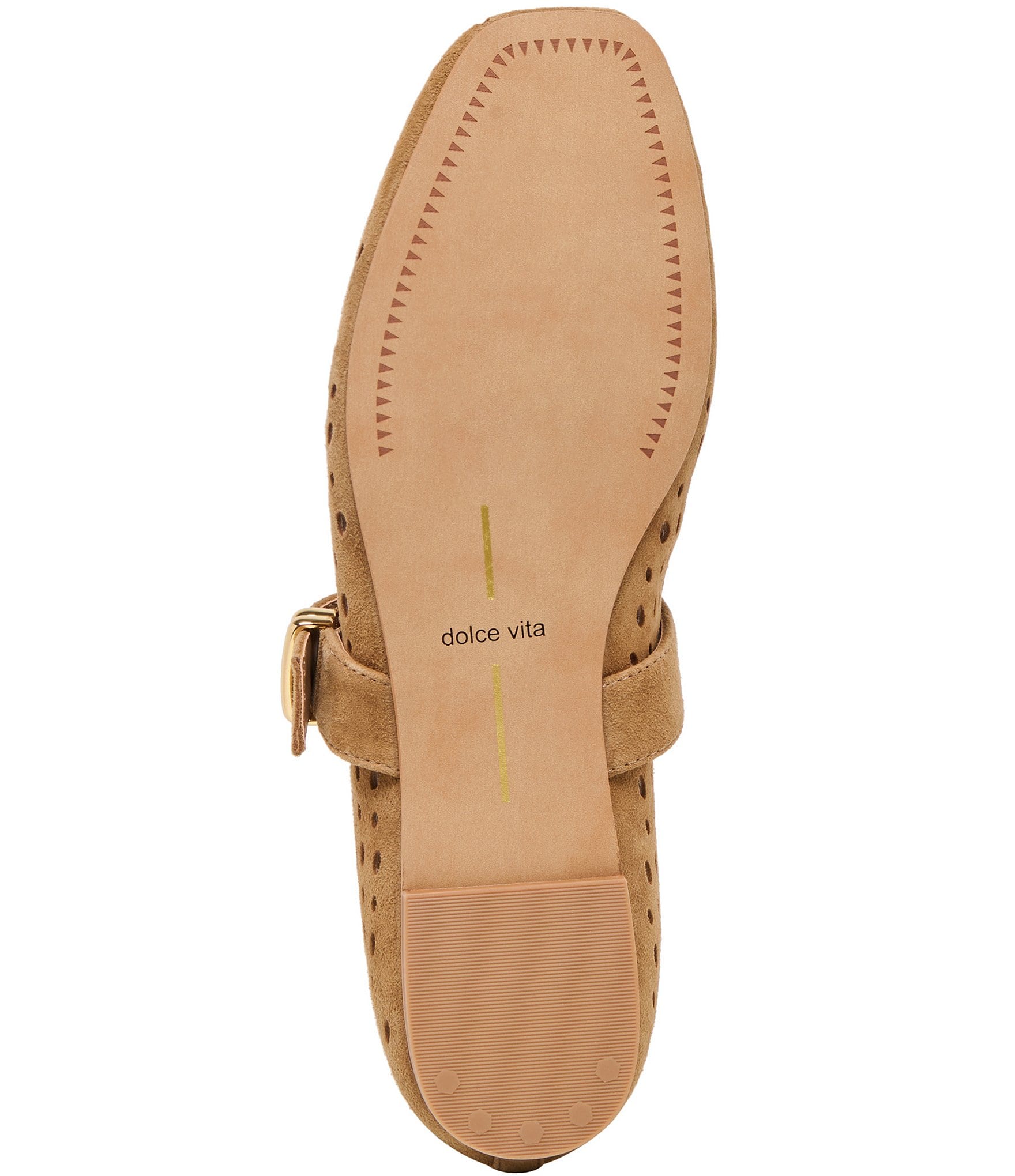Dolce Vita Mikel Perforated Suede Mary Jane Ballet Flats
