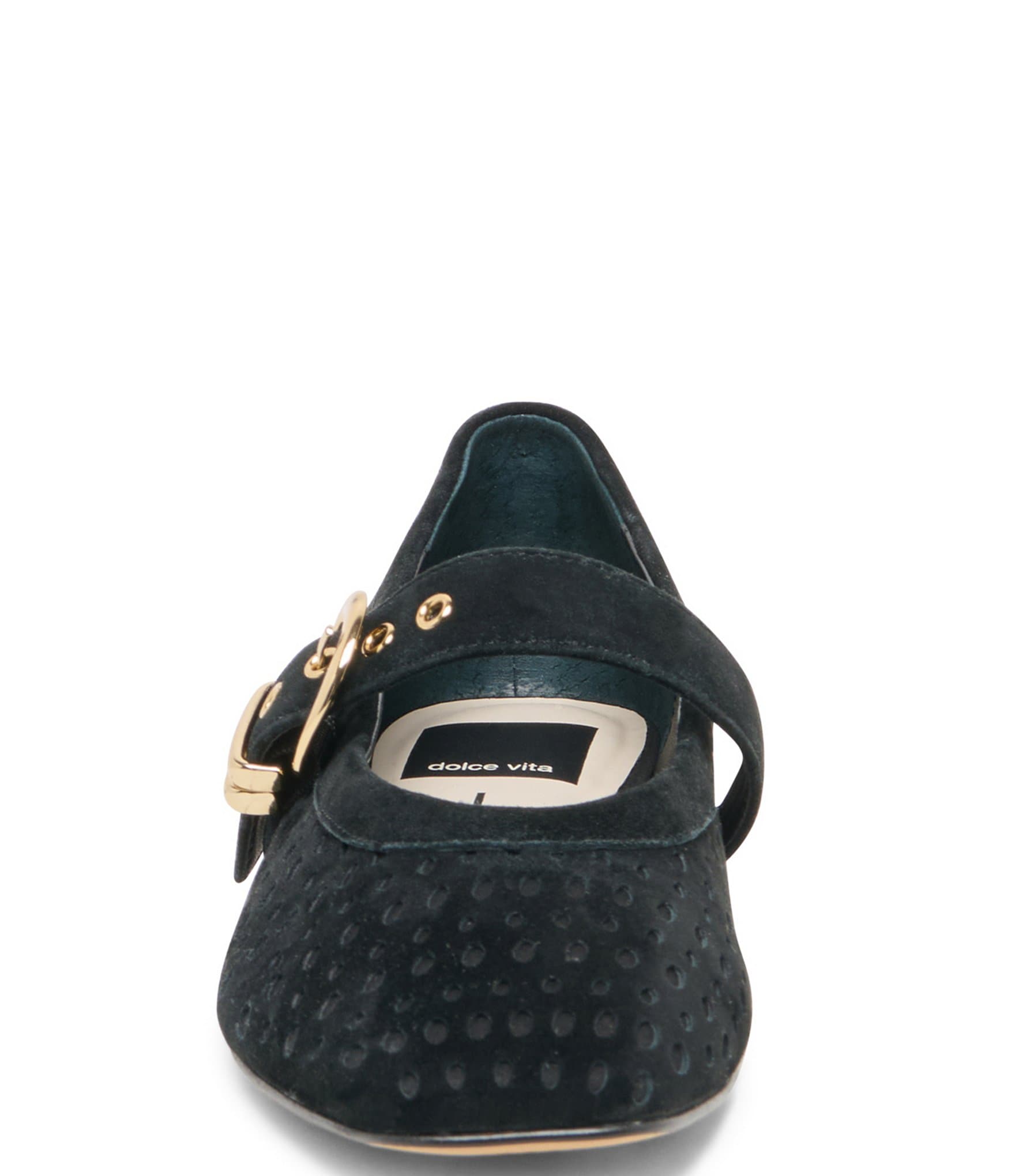 Dolce Vita Mikela Perforated Suede Mary Jane Ballet Flats
