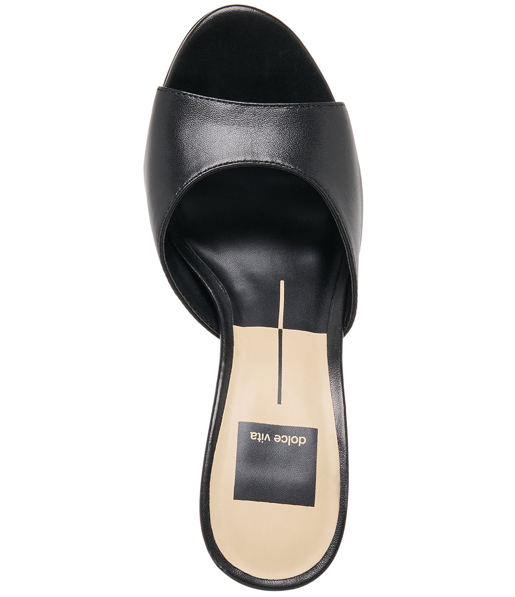 Dolce Vita Rosha Leather Dress Slide Sandals