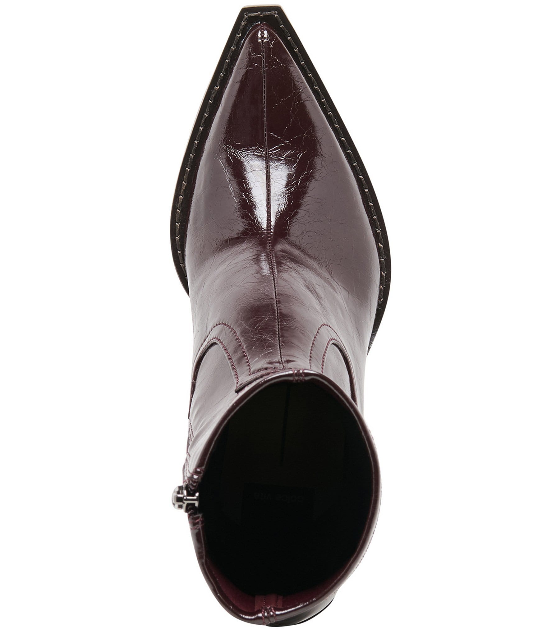 Dolce Vita Rutger Patent Leather Pointed Toe Booties