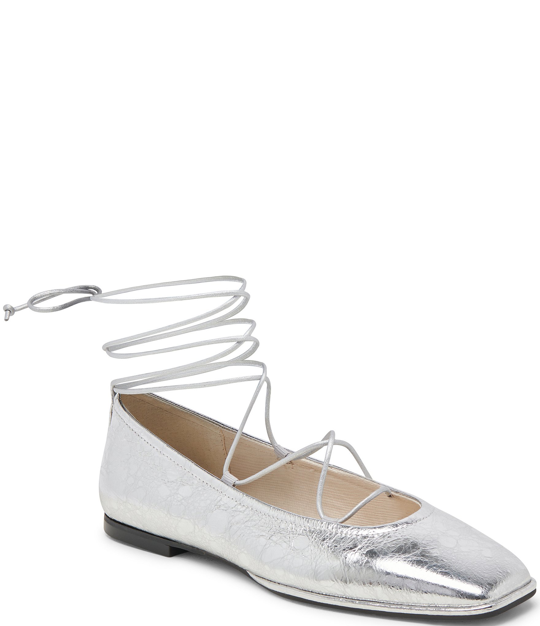 Dolce Vita Ryder Leather Ankle Lace Up Ballet Flats | Dillard's