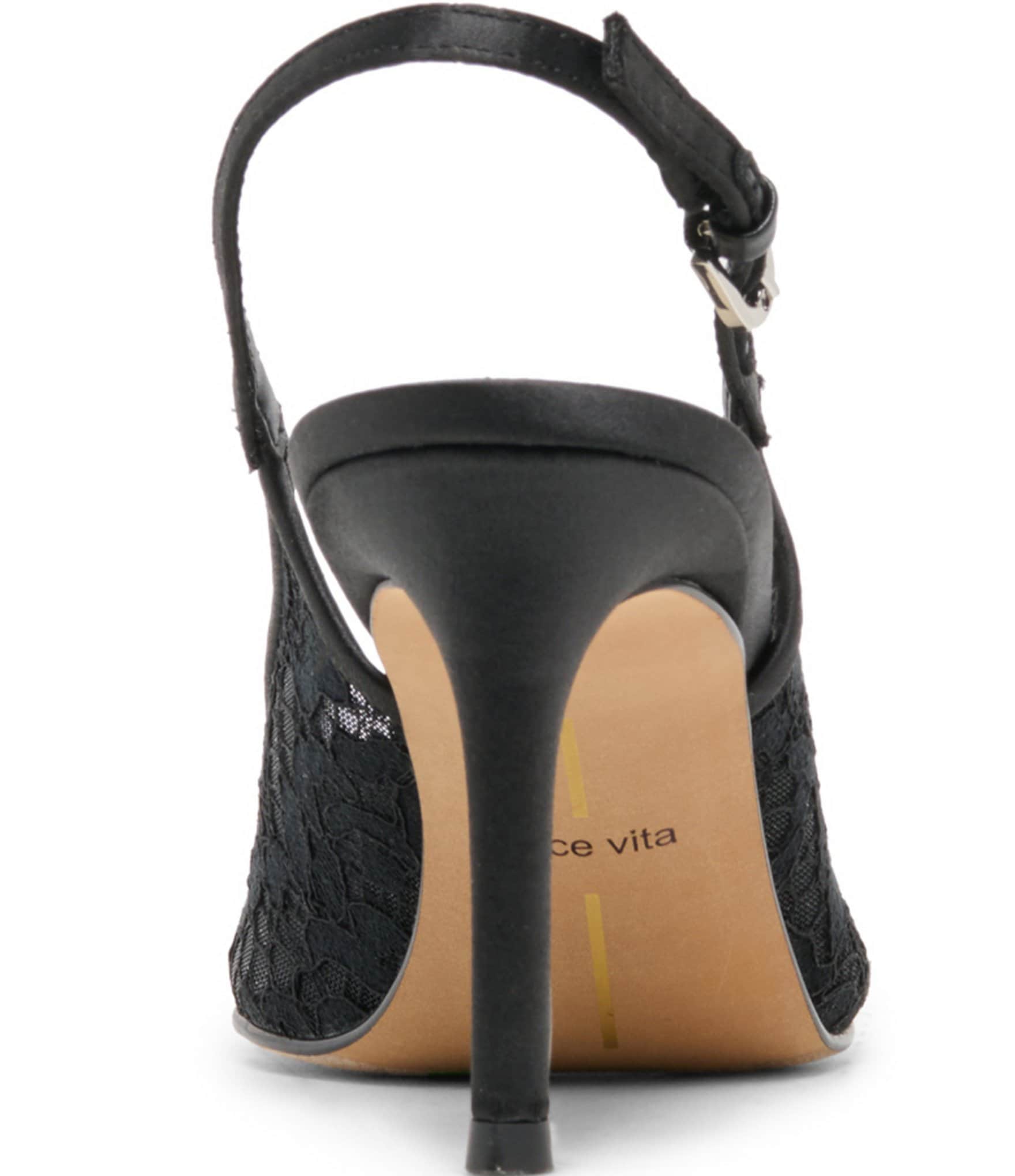 Dolce Vita Yami Lace Slingback Stiletto Pumps
