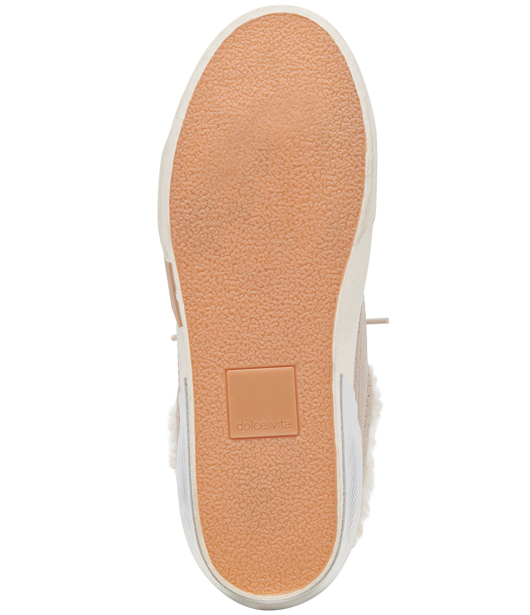 Dolce Vita Zantel Plush Leather Faux Fur Backless Mule Sneakers