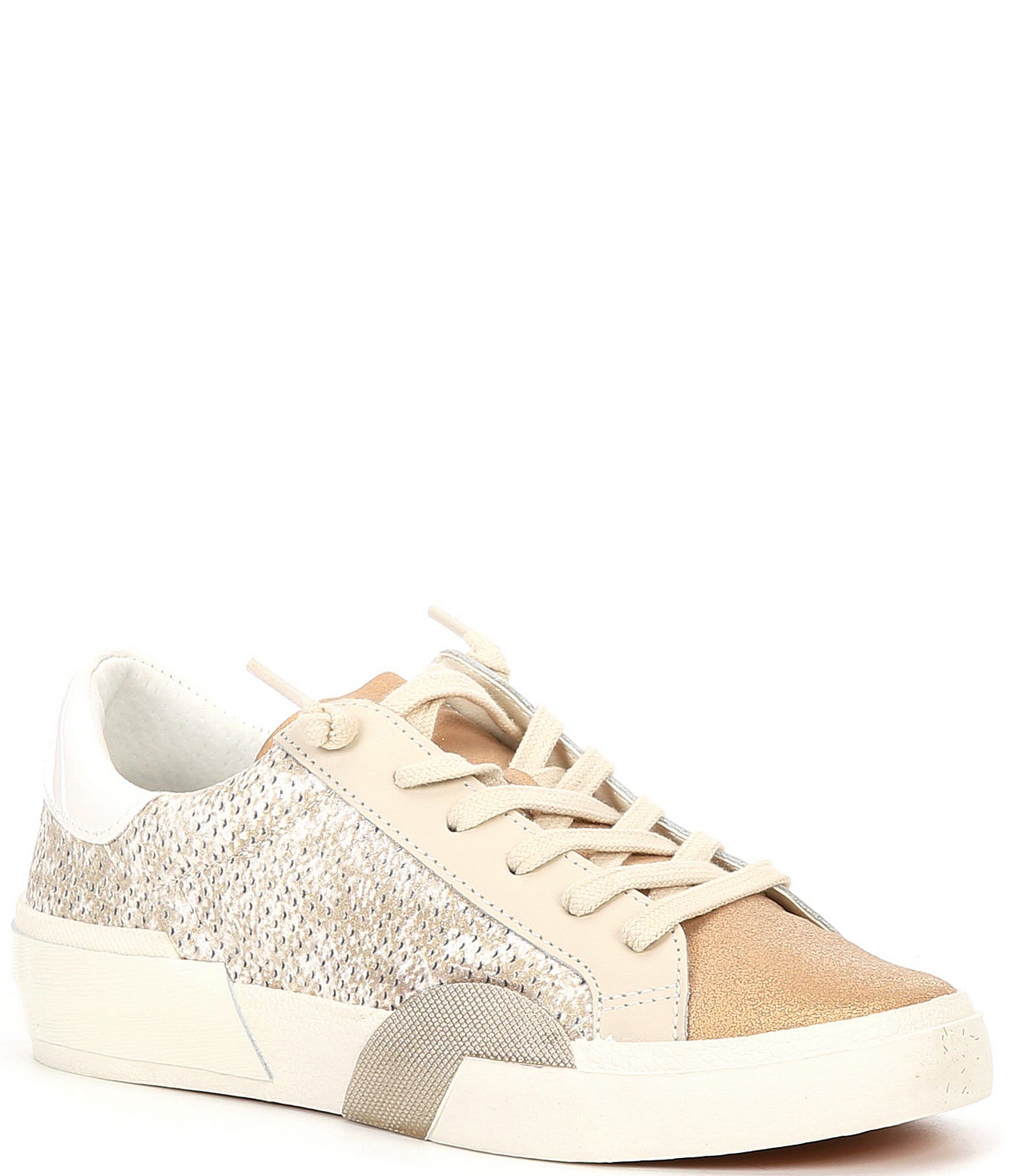 Dolce Vita Zina Sand Embossed Leather Detail Sneakers | Dillard's