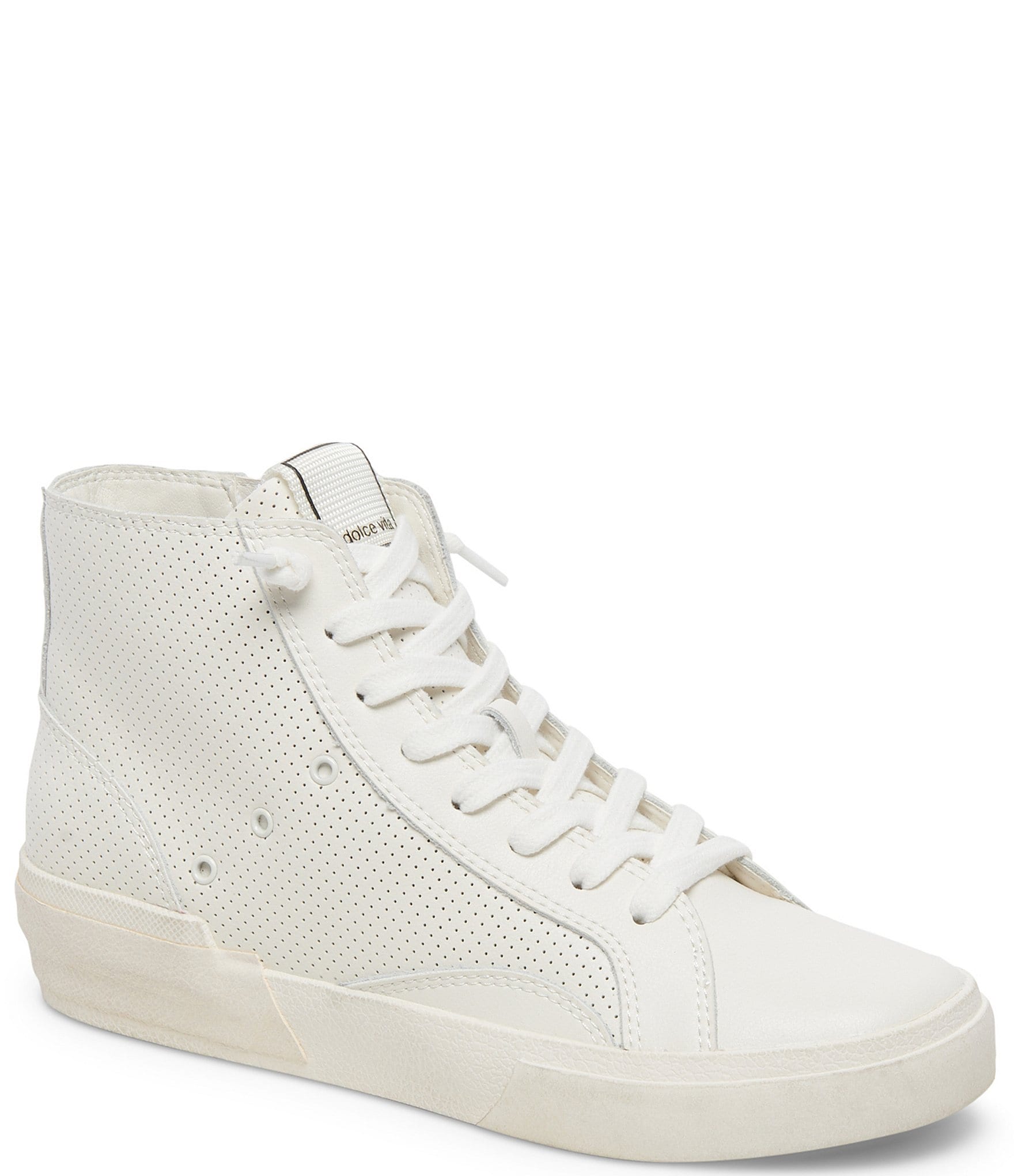 Dolce Vita Zohara Perforated Leather High Top Sneakers | Dillard's