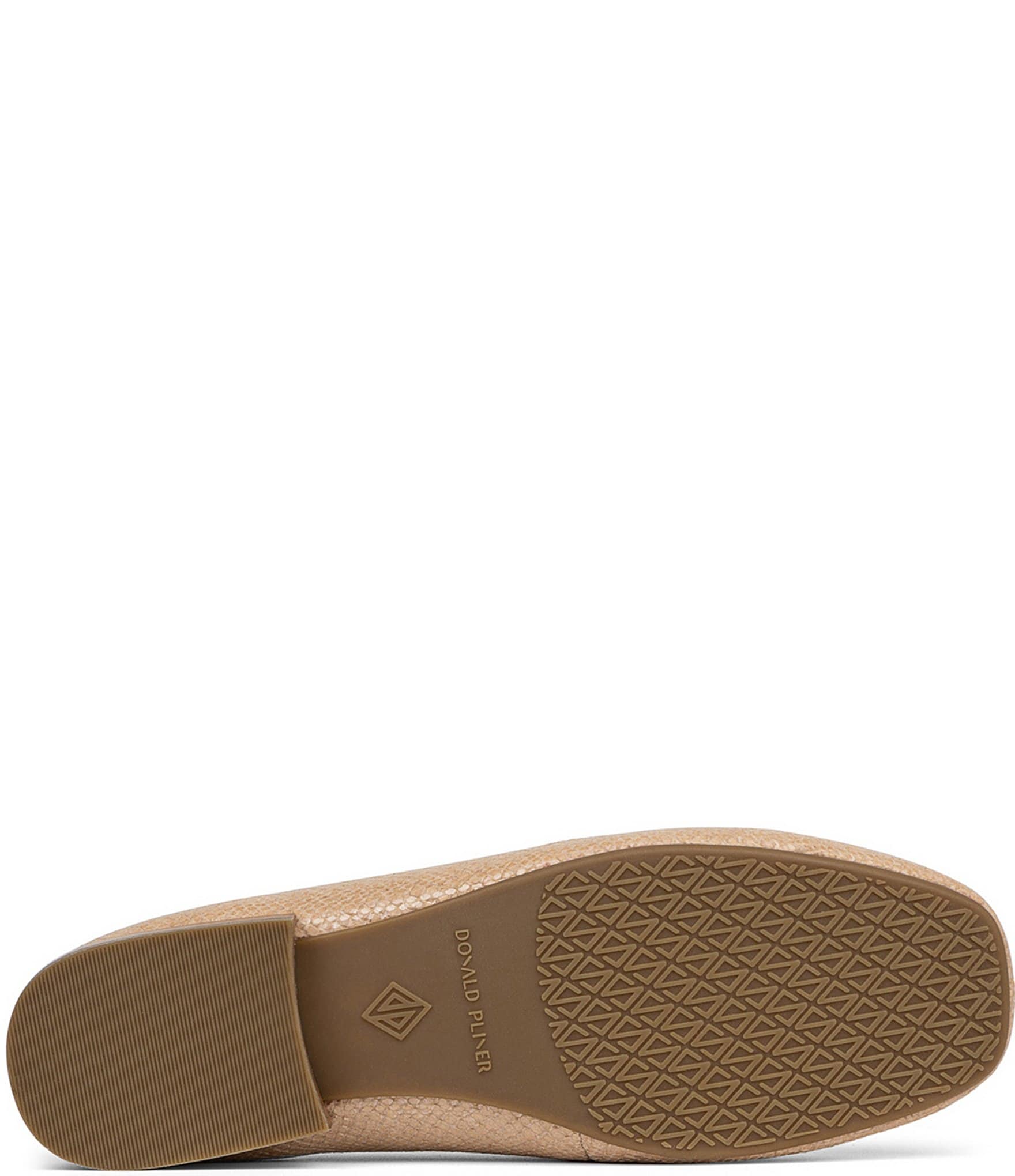 Donald Pliner Beyer Snake Embossed Leather Chain Link Hardware Studded Loafers