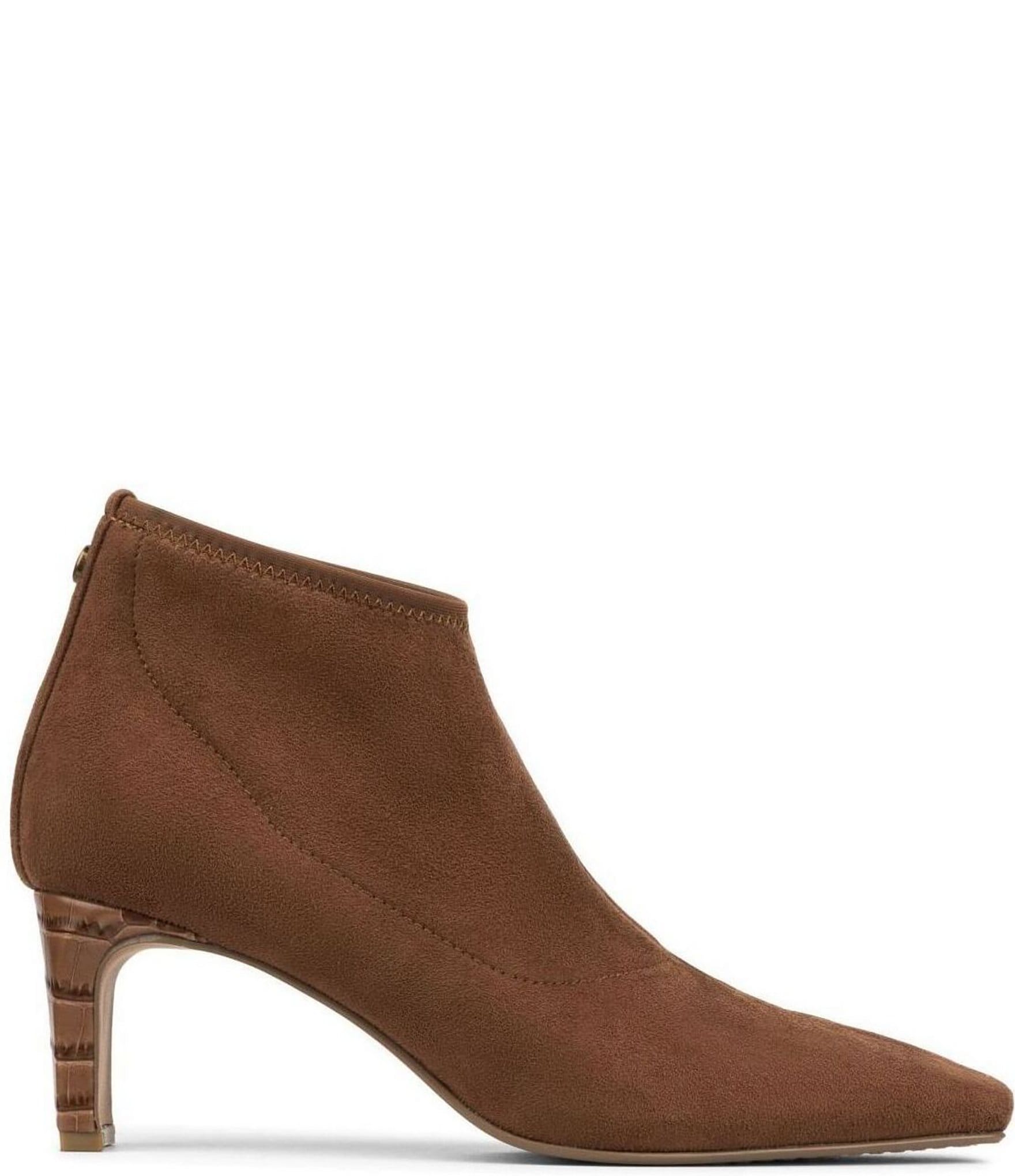 Donald Pliner Birdee Stretch Microfiber Croco Heel Shooties