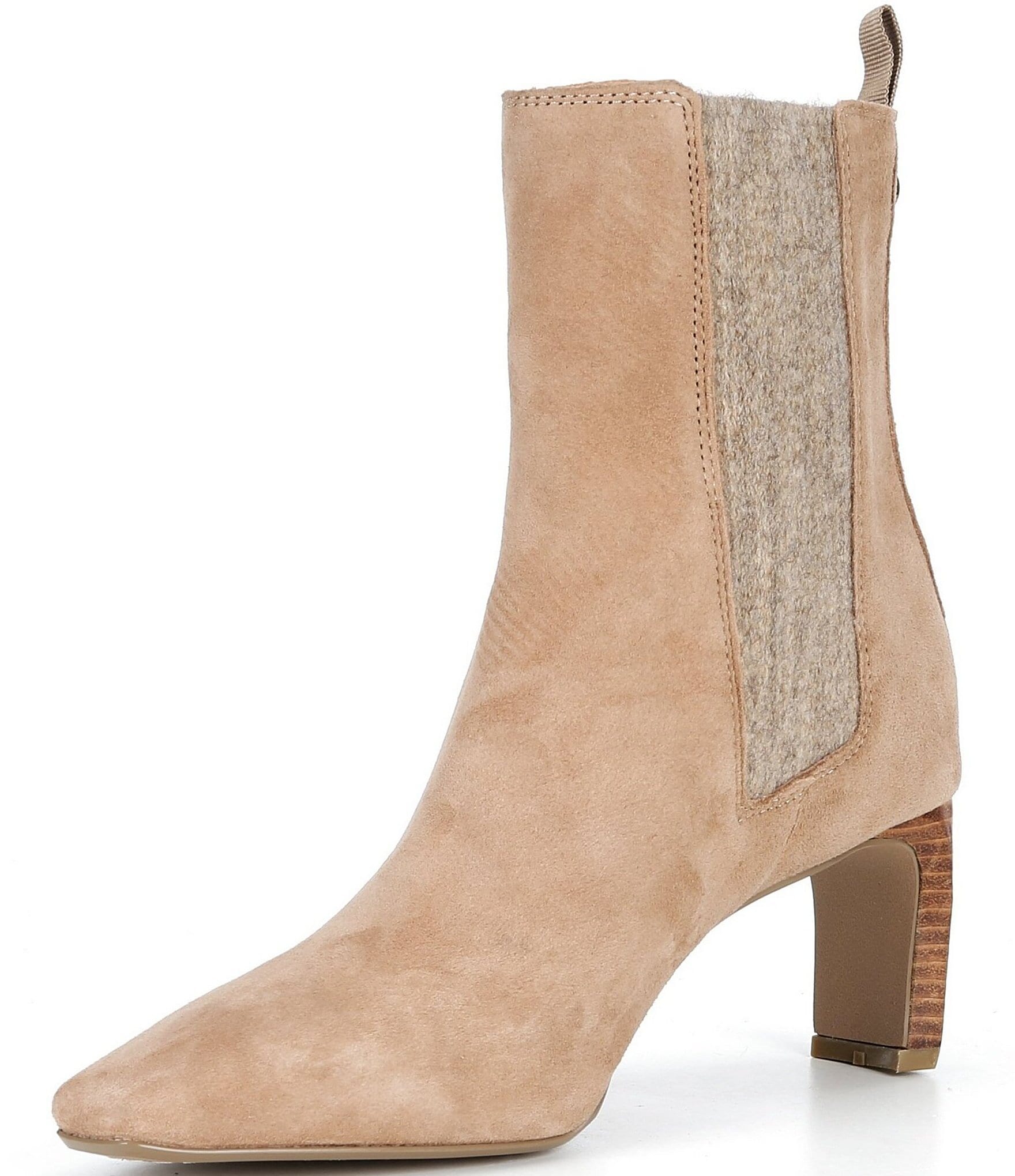 Donald Pliner Brittnie Suede High Heel Slip On Booties