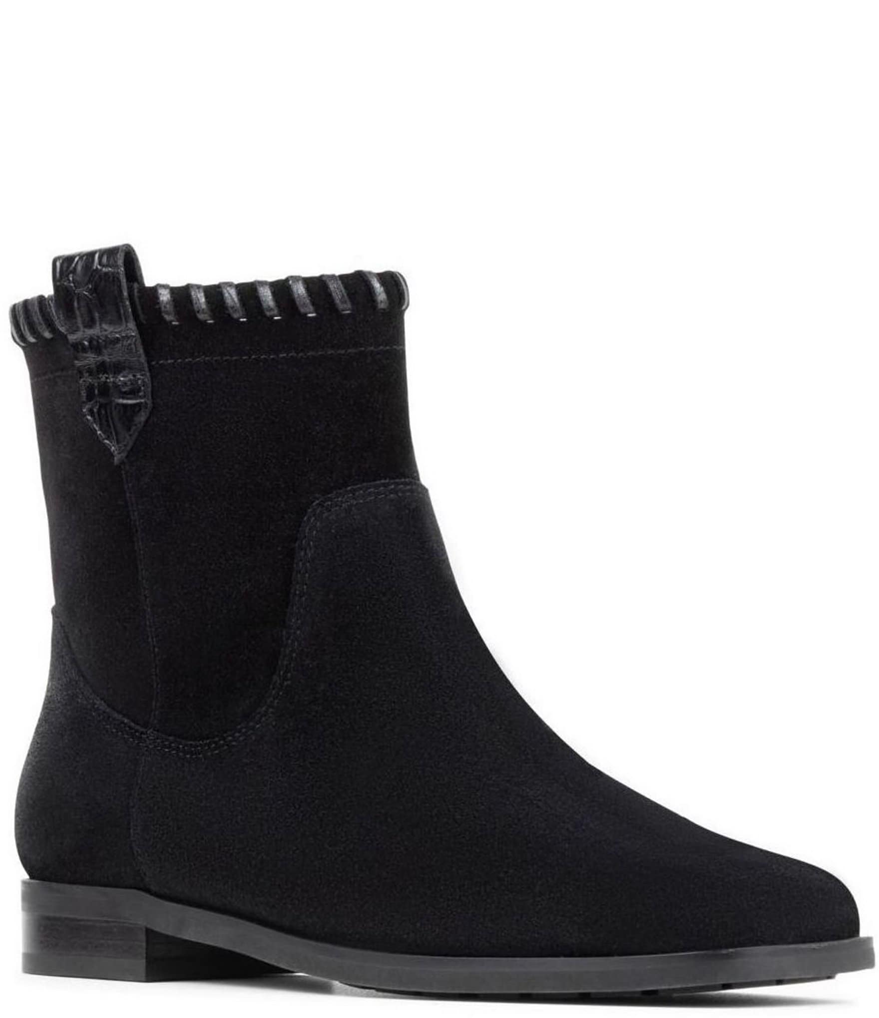 Donald Pliner Karter Suede Square Toe Booties