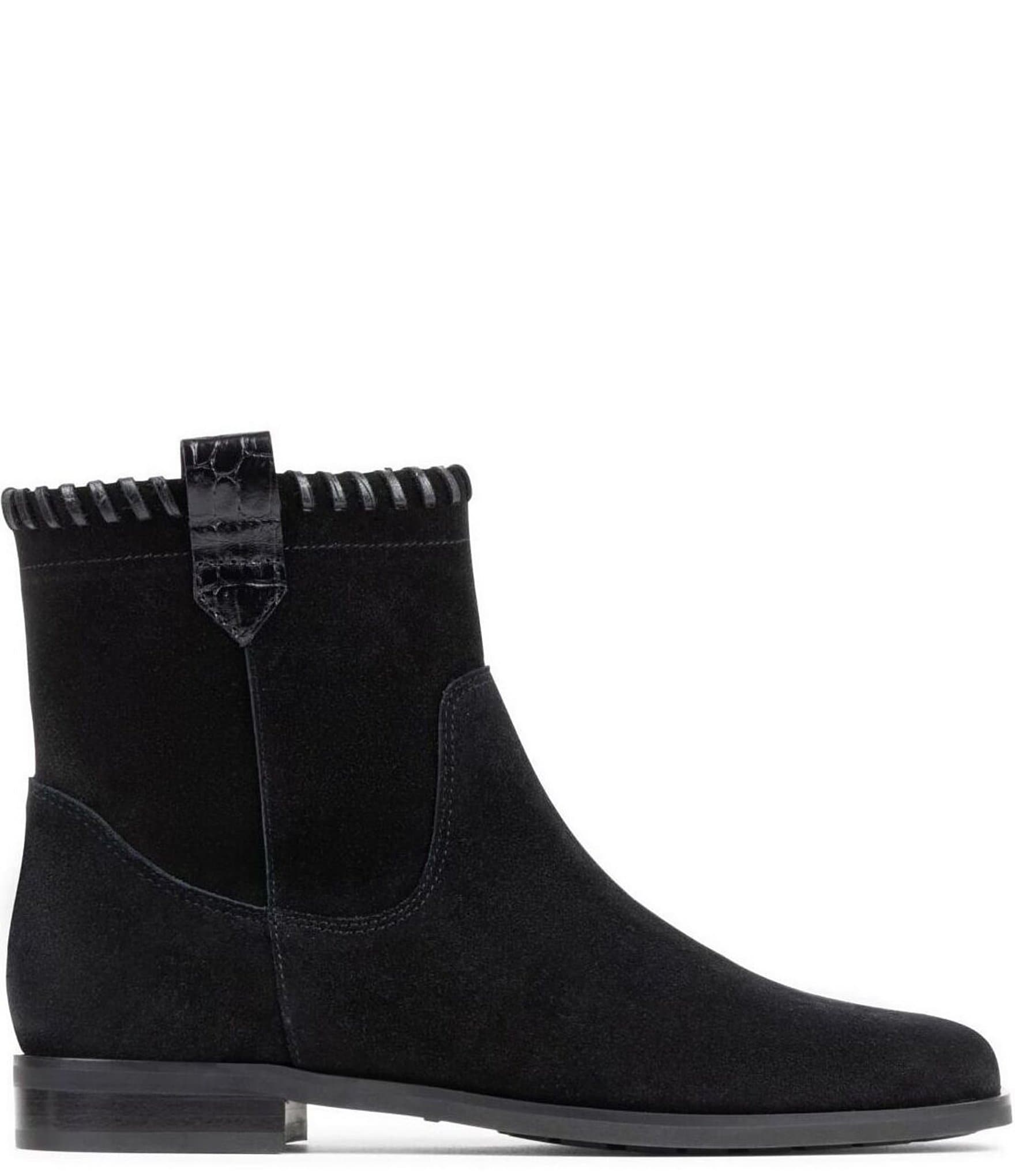 Donald Pliner Karter Suede Square Toe Booties