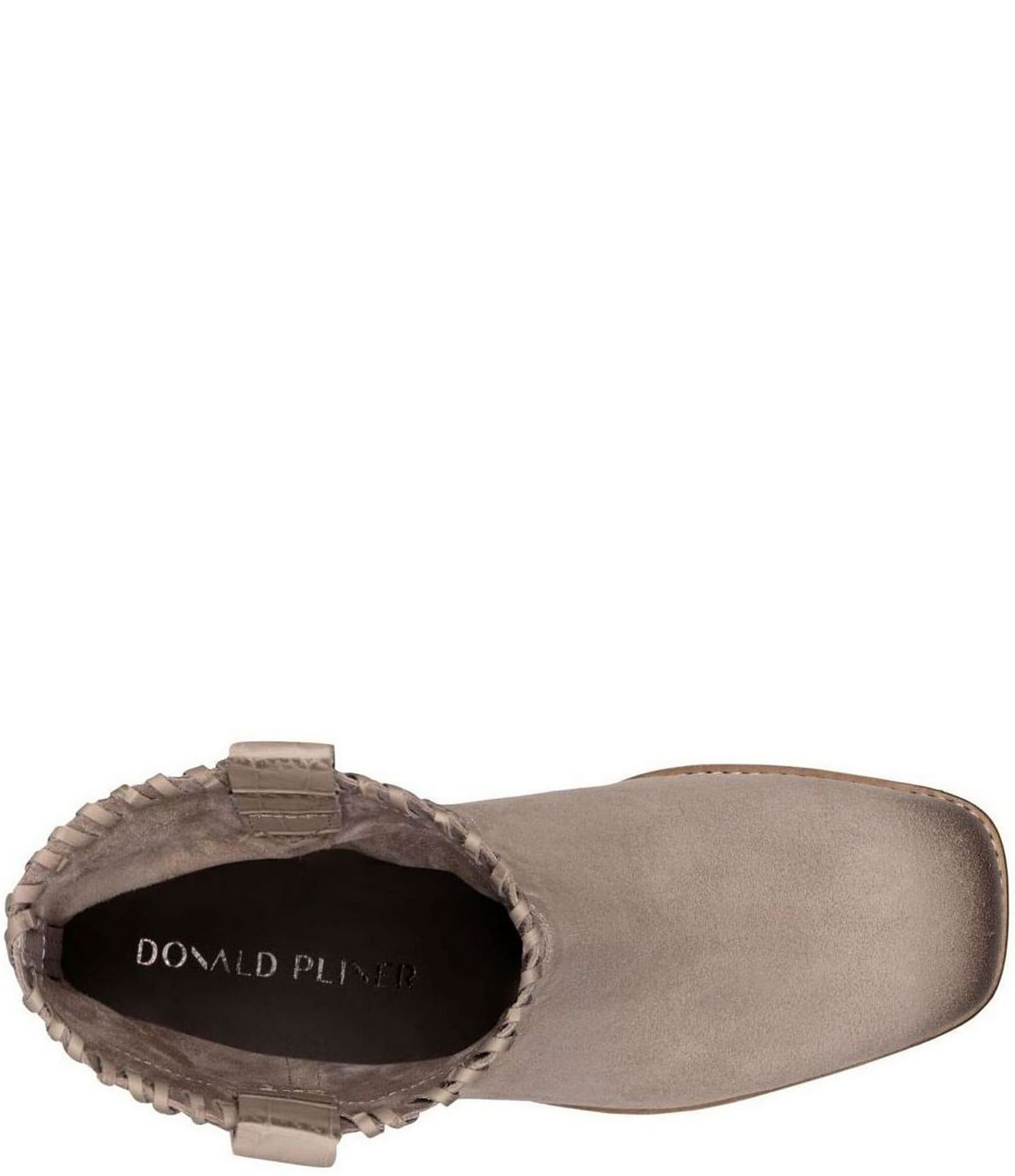 Donald Pliner Karter Suede Square Toe Booties