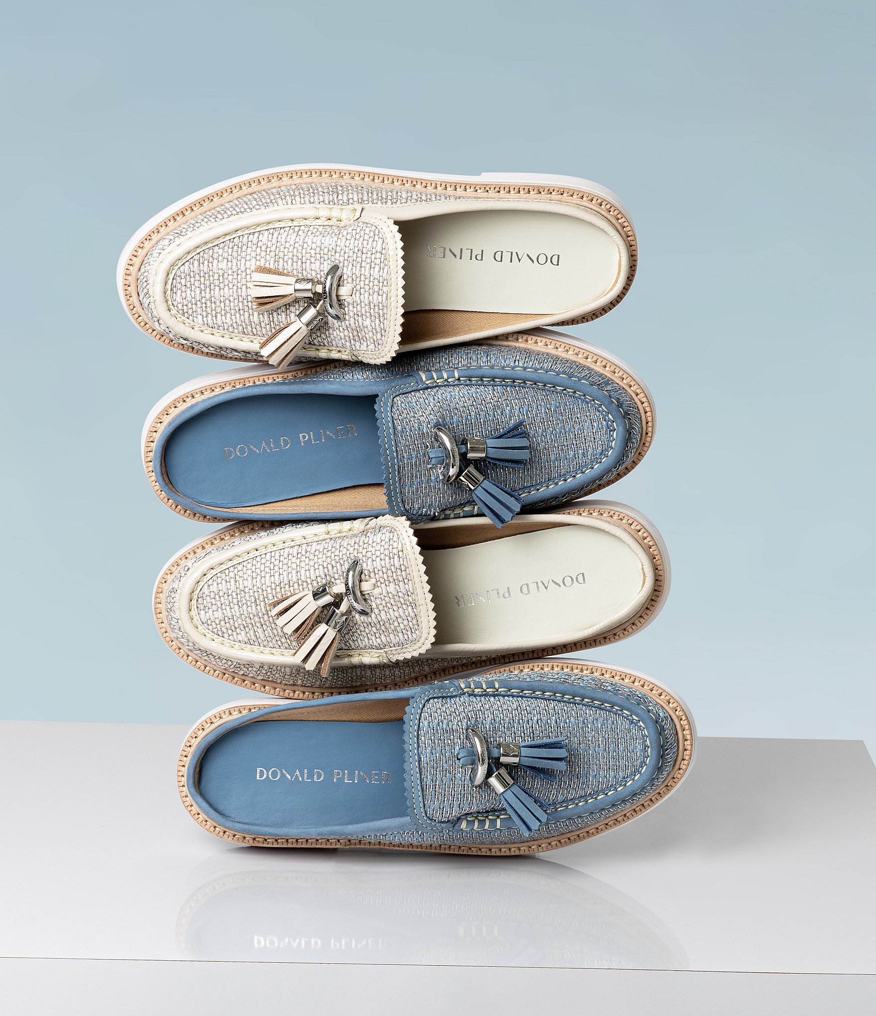Donald Pliner Lyndall Jute Tassel Loafer Mules