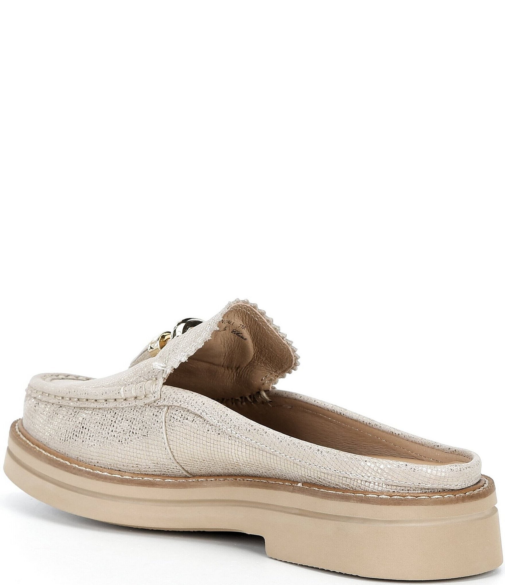 Donald Pliner Lyndall Metallic Tassel Mules