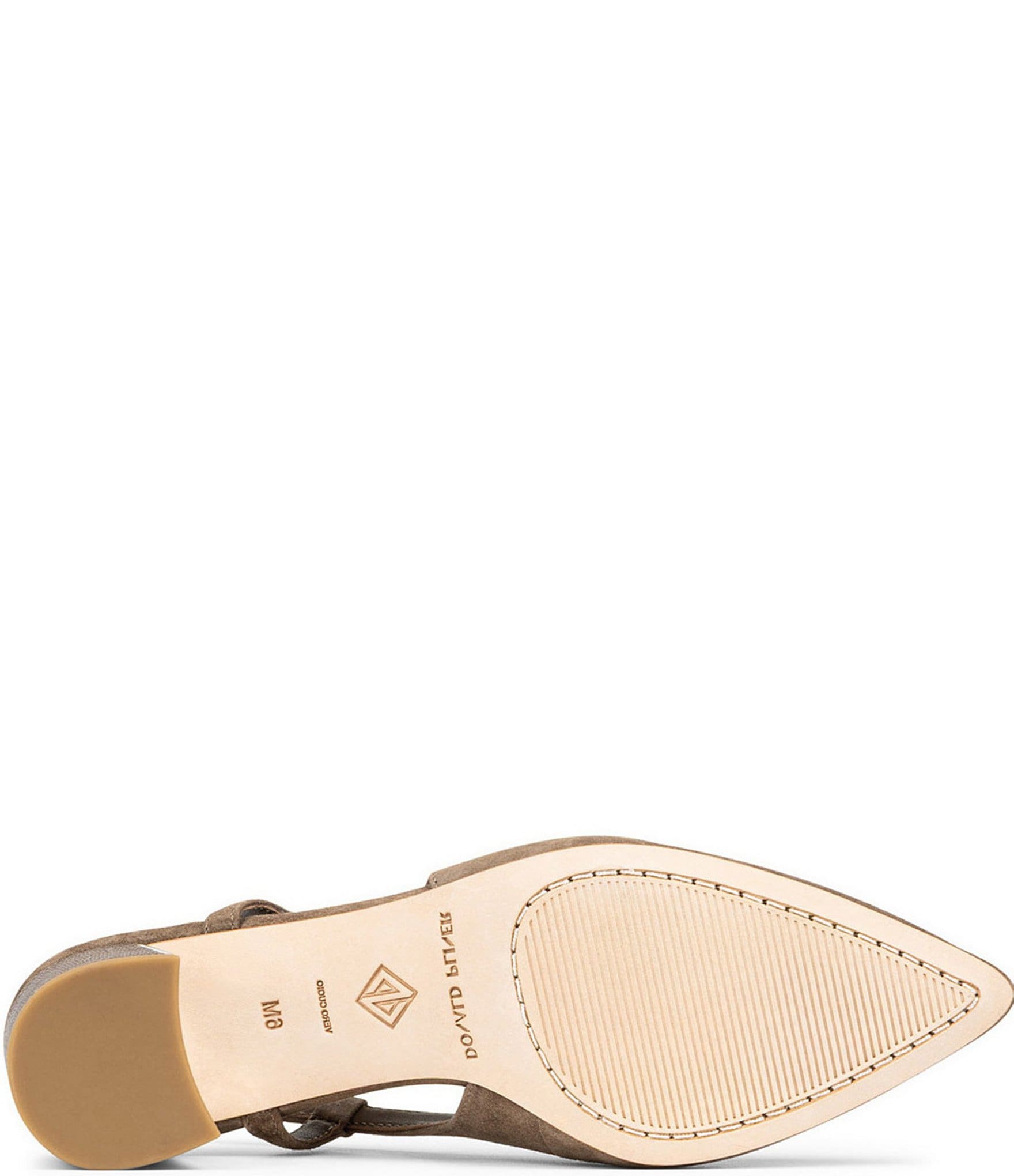 Donald Pliner Song Suede Slingback Lizard Embossed Block Heel Dress Pumps