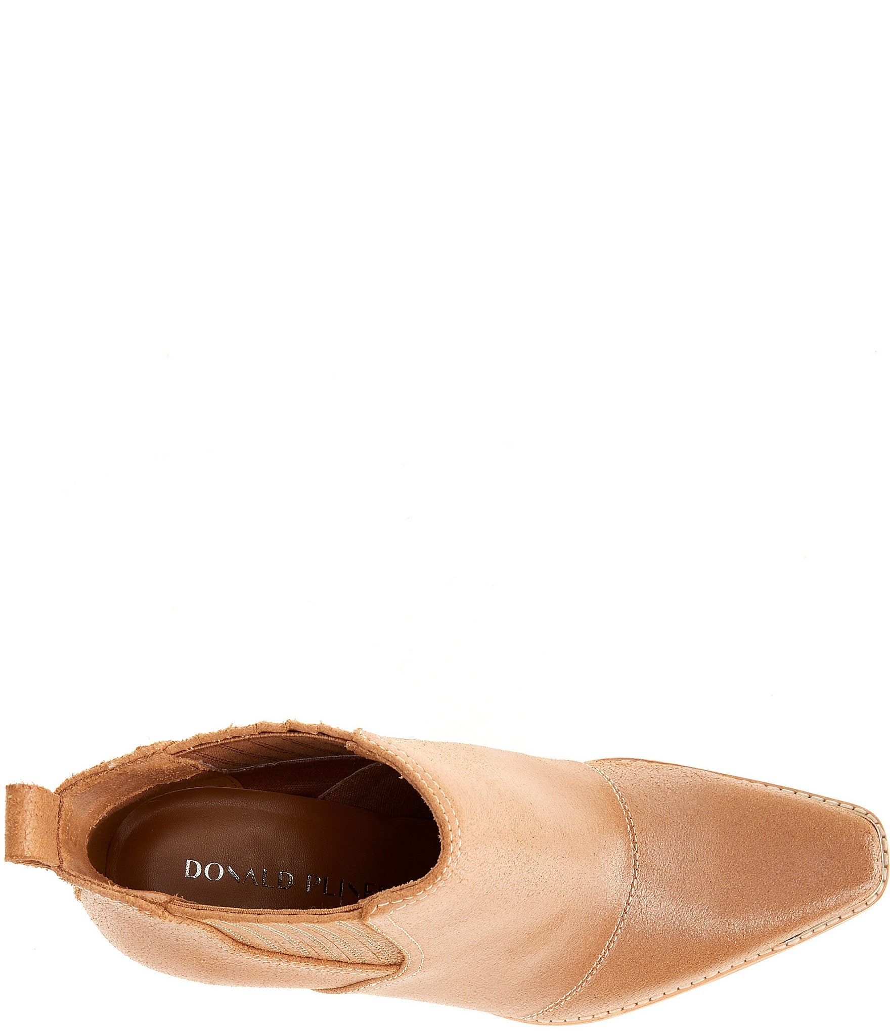 Donald Pliner Wili Leather Western Block Heel Booties