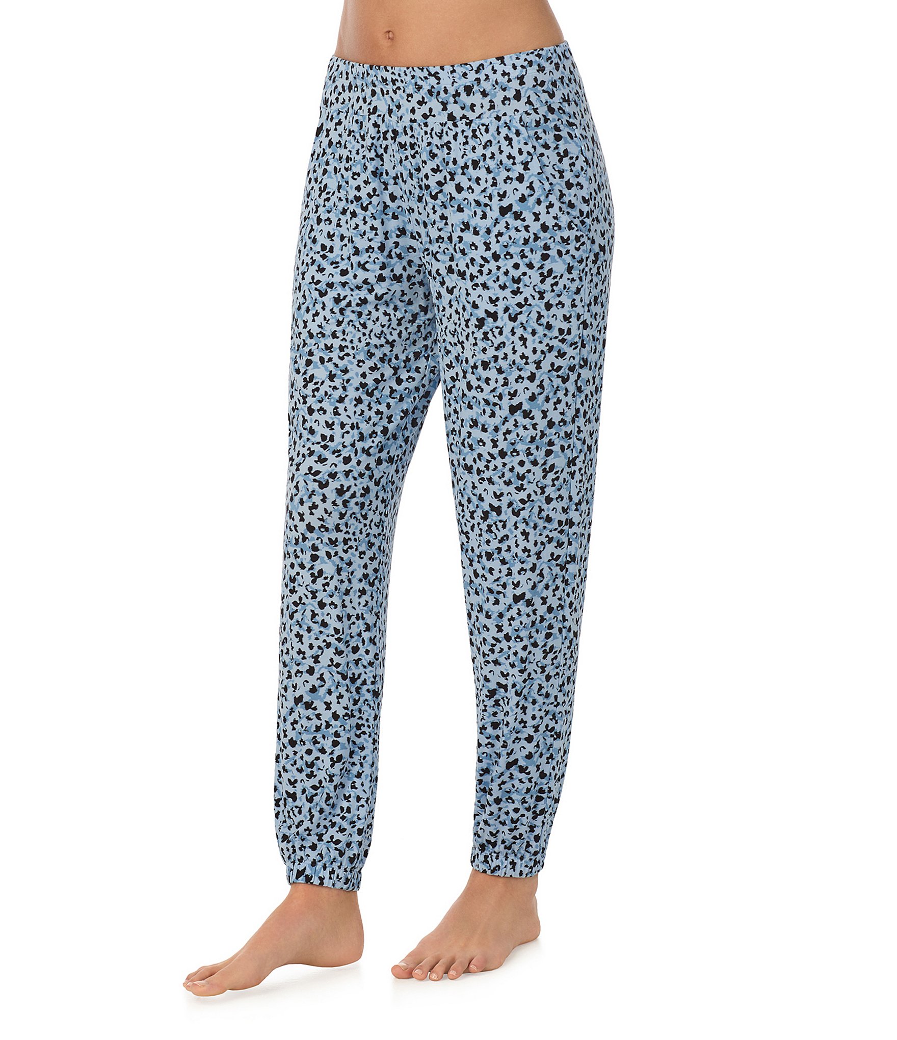 Donna Karan Abstract Printed Lounge Jogger Pants