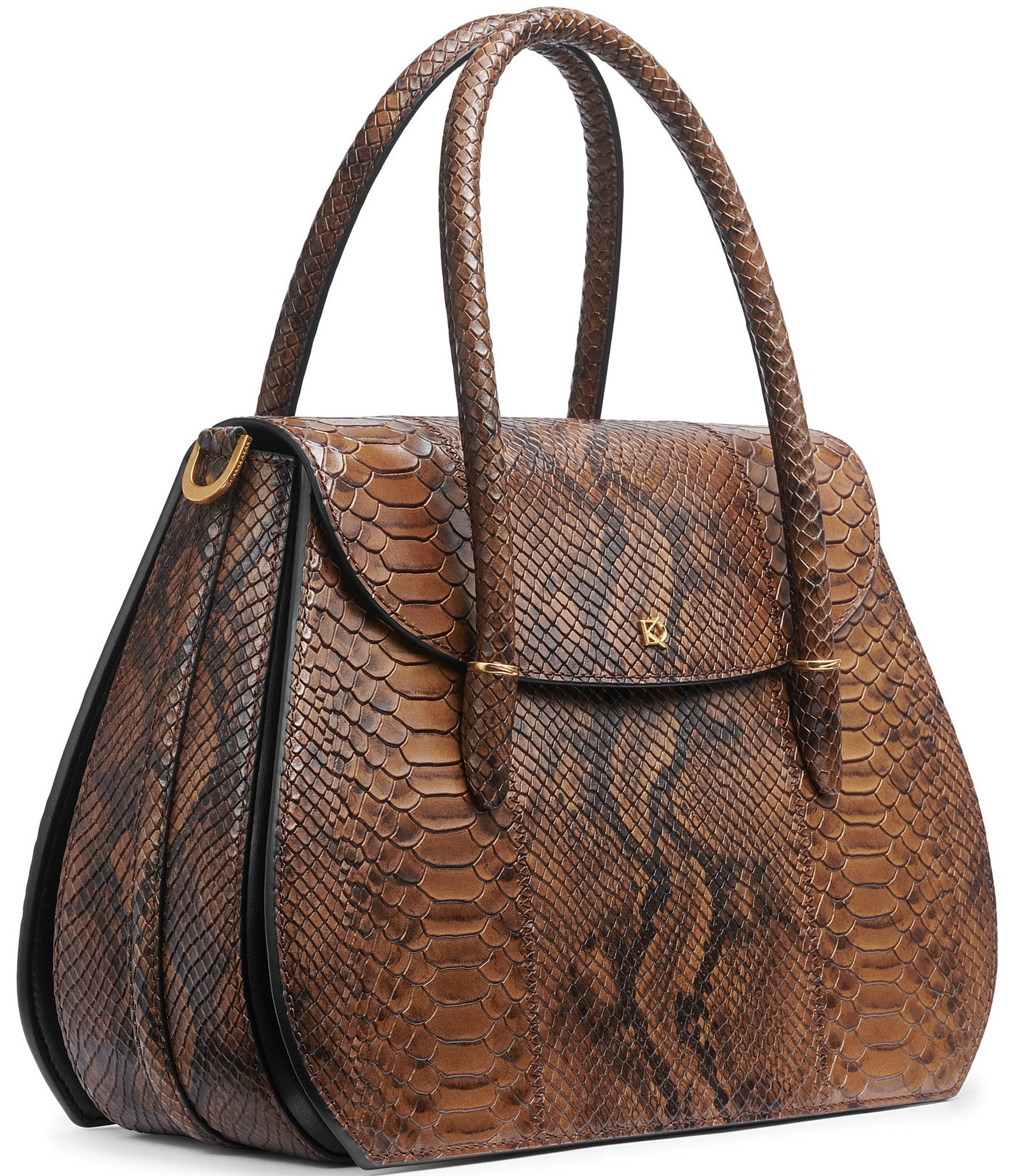 Donna Karan Bellerose Snake Satchel Bag