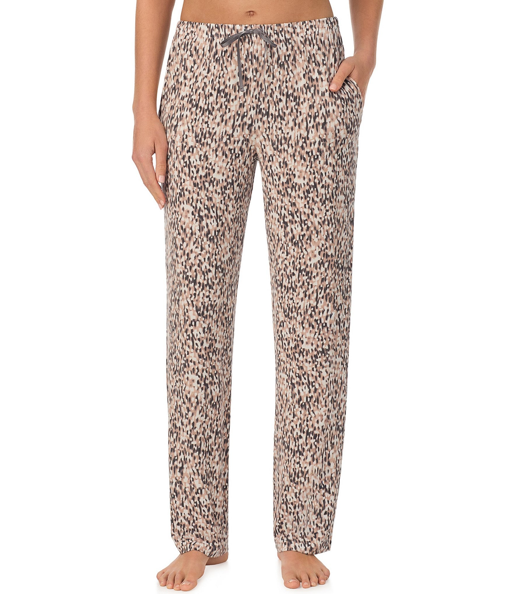 Donna Karan Blurred Dot Print Sleep Pants