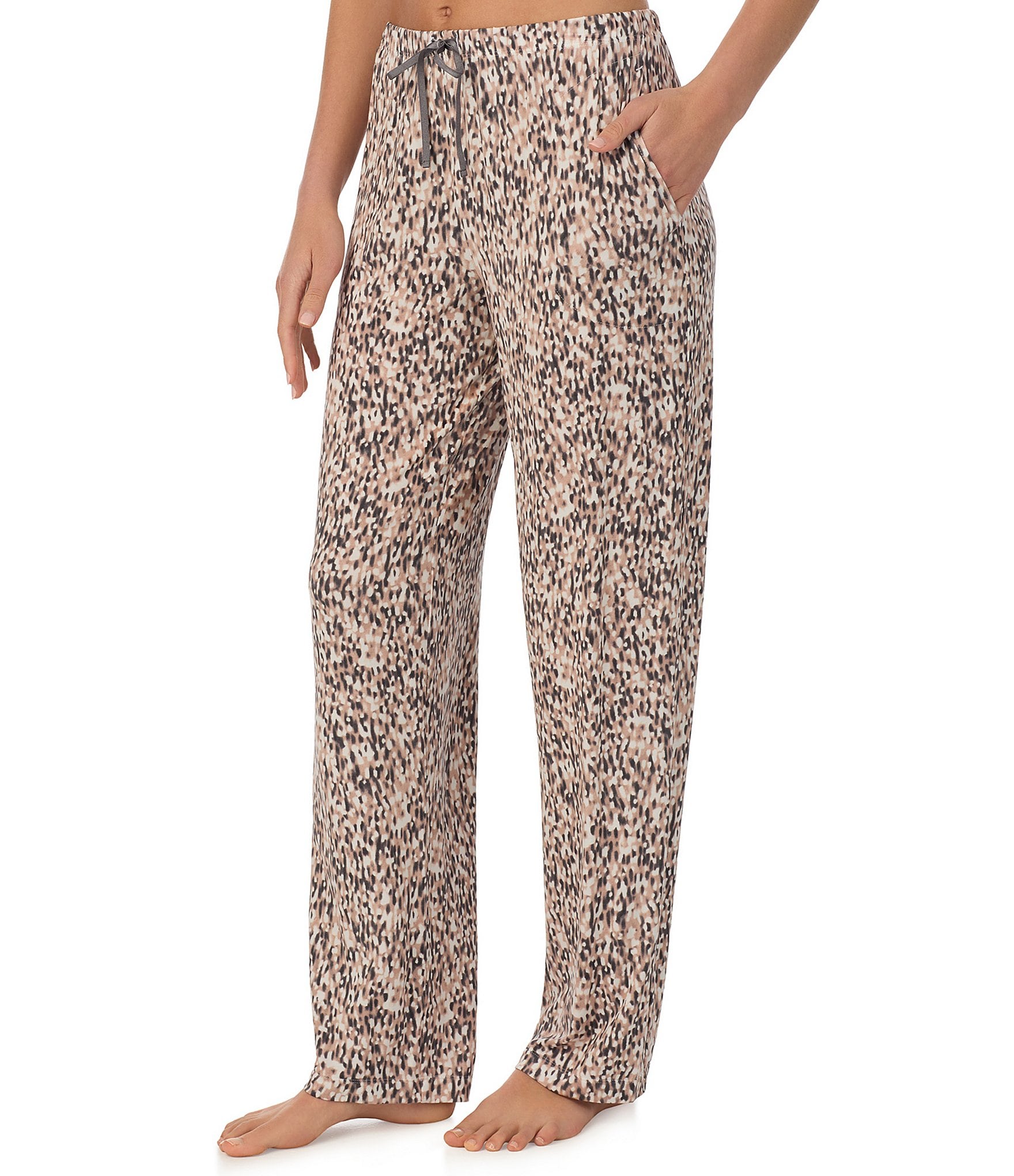 Donna Karan Blurred Dot Print Sleep Pants