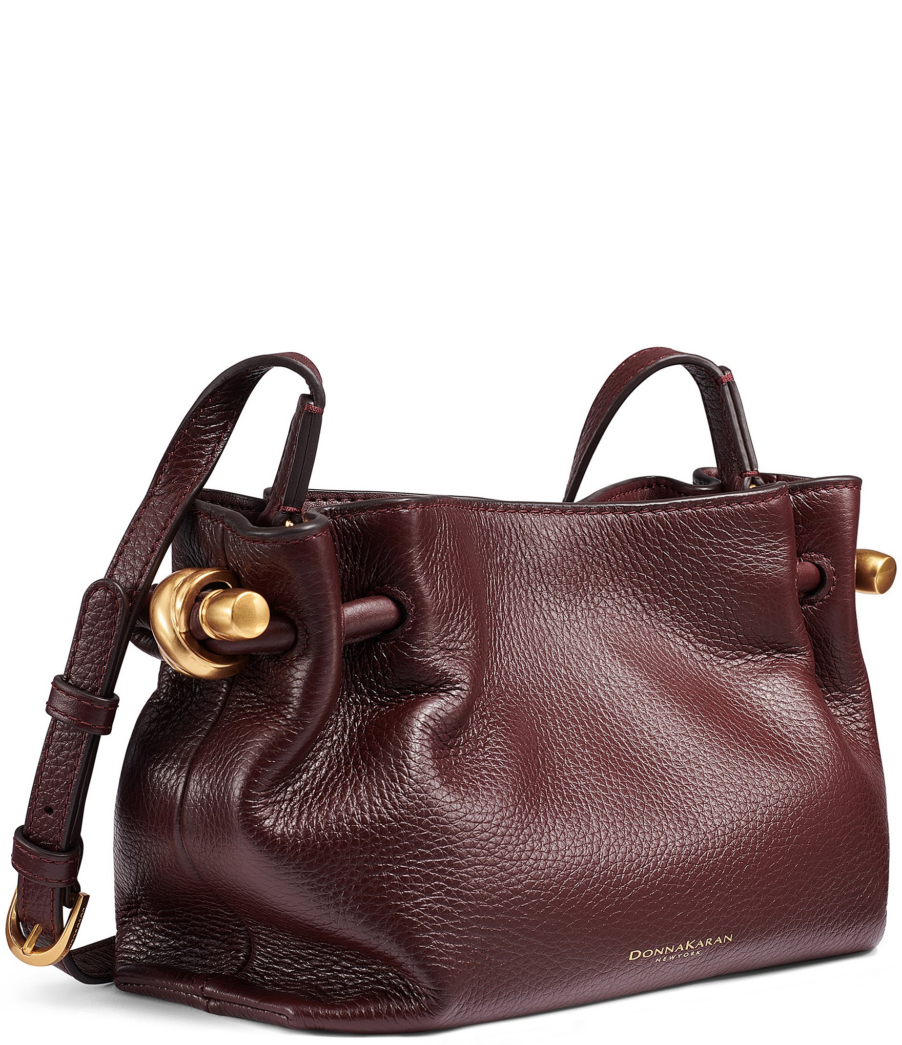 Donna Karan Cashmere Leather Crossbody Bag