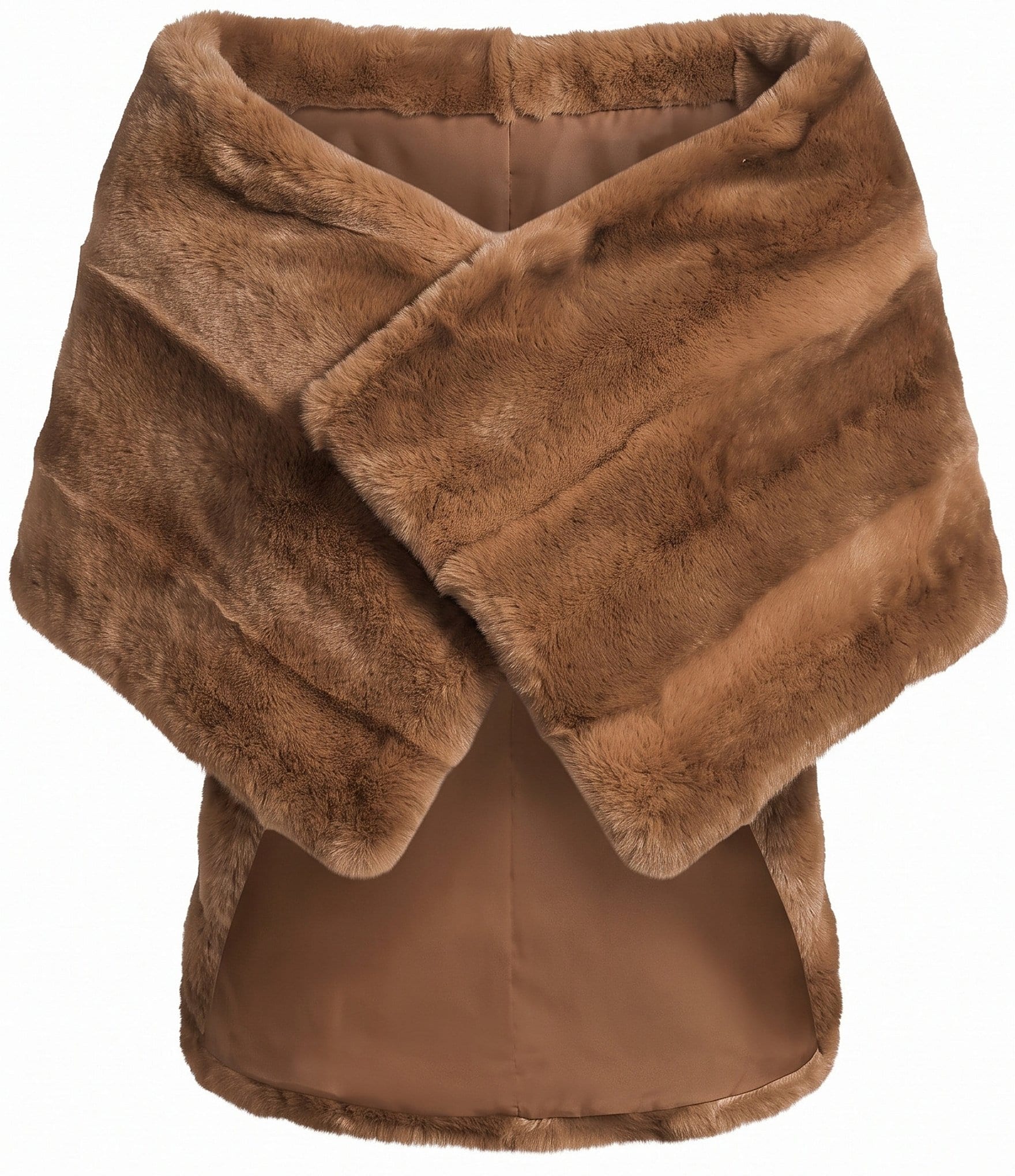 Donna Karan Faux Fur Wrap