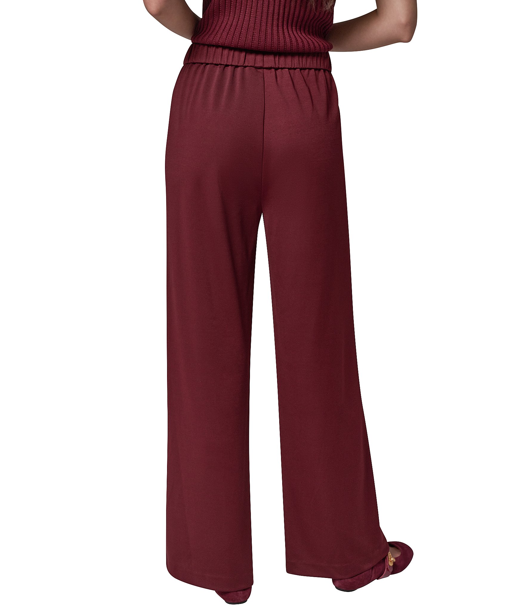 Donna Karan Flat Front High Rise Straight Leg Ankle Length Coordinating Pants