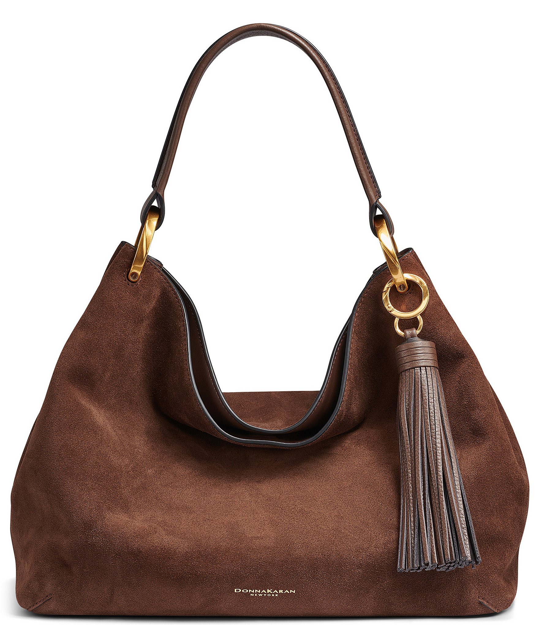 Donna Karan Glenwood Suede Slouchy Shoulder Bag