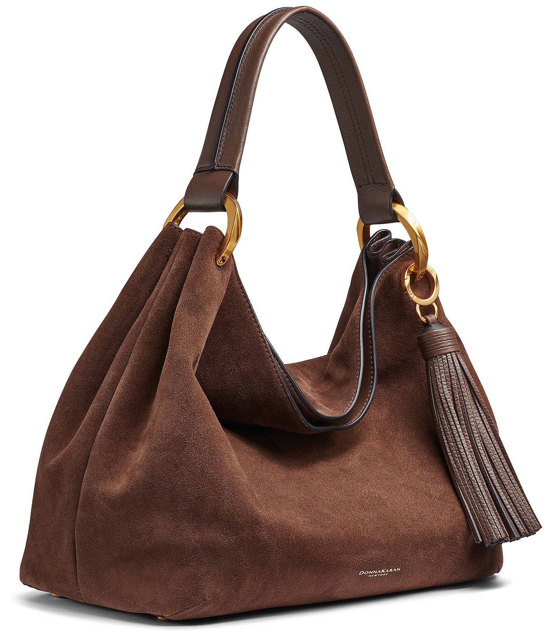 Donna Karan Glenwood Suede Slouchy Shoulder Bag