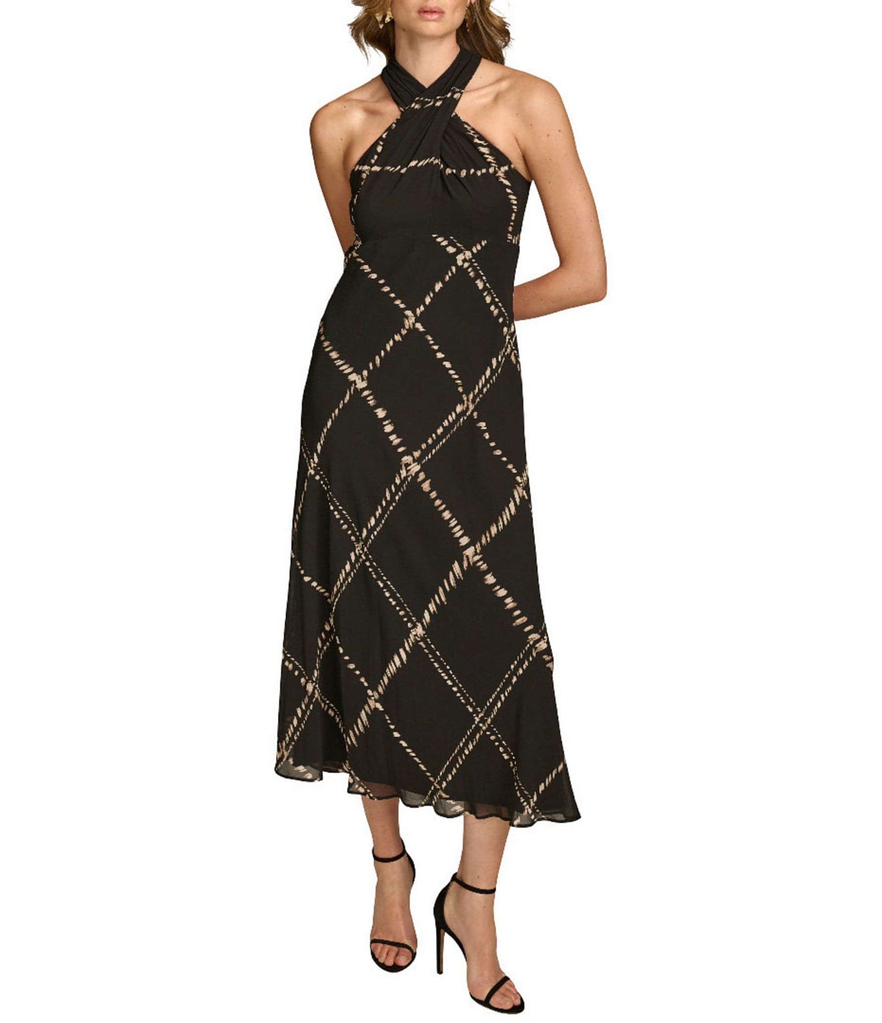 Boxwizard Women's Halter Neck Long Dress – Sleeveless, Breathable Print Summer Maxi Dress - View #5