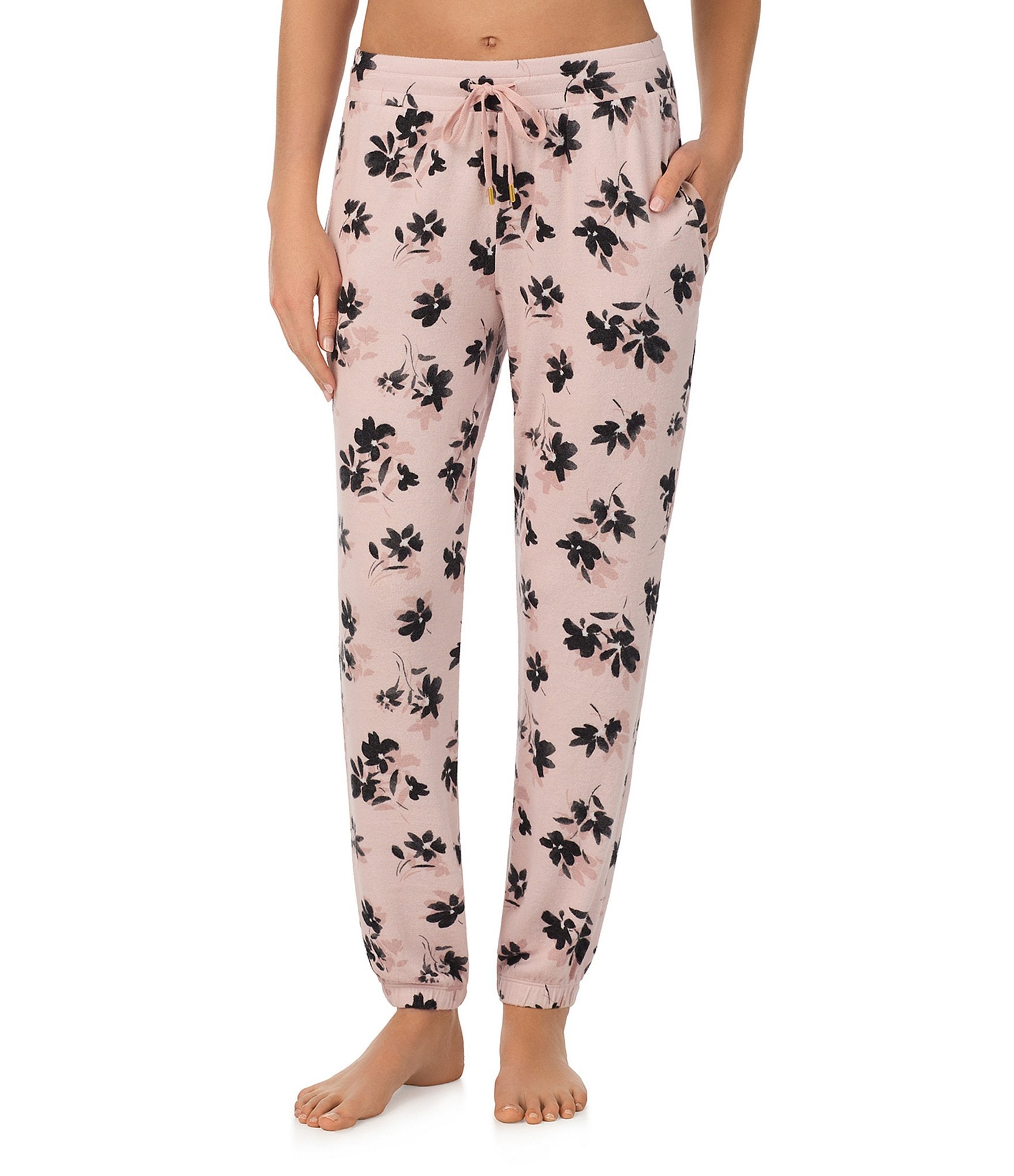 Donna Karan Jersey Knit Floral Coordinating Lounge Jogger