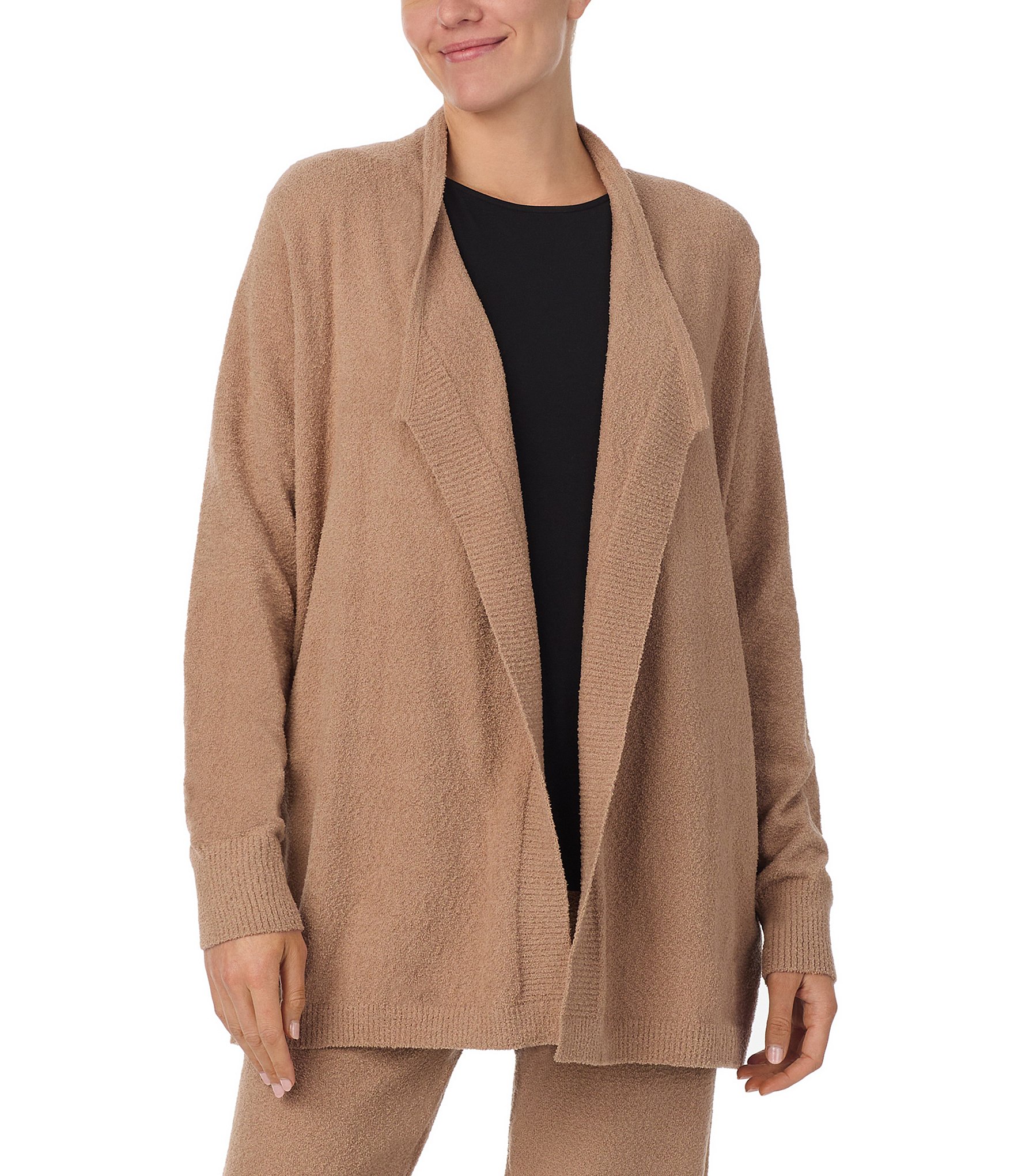 Donna Karan Knit Long Sleeve Cardigan