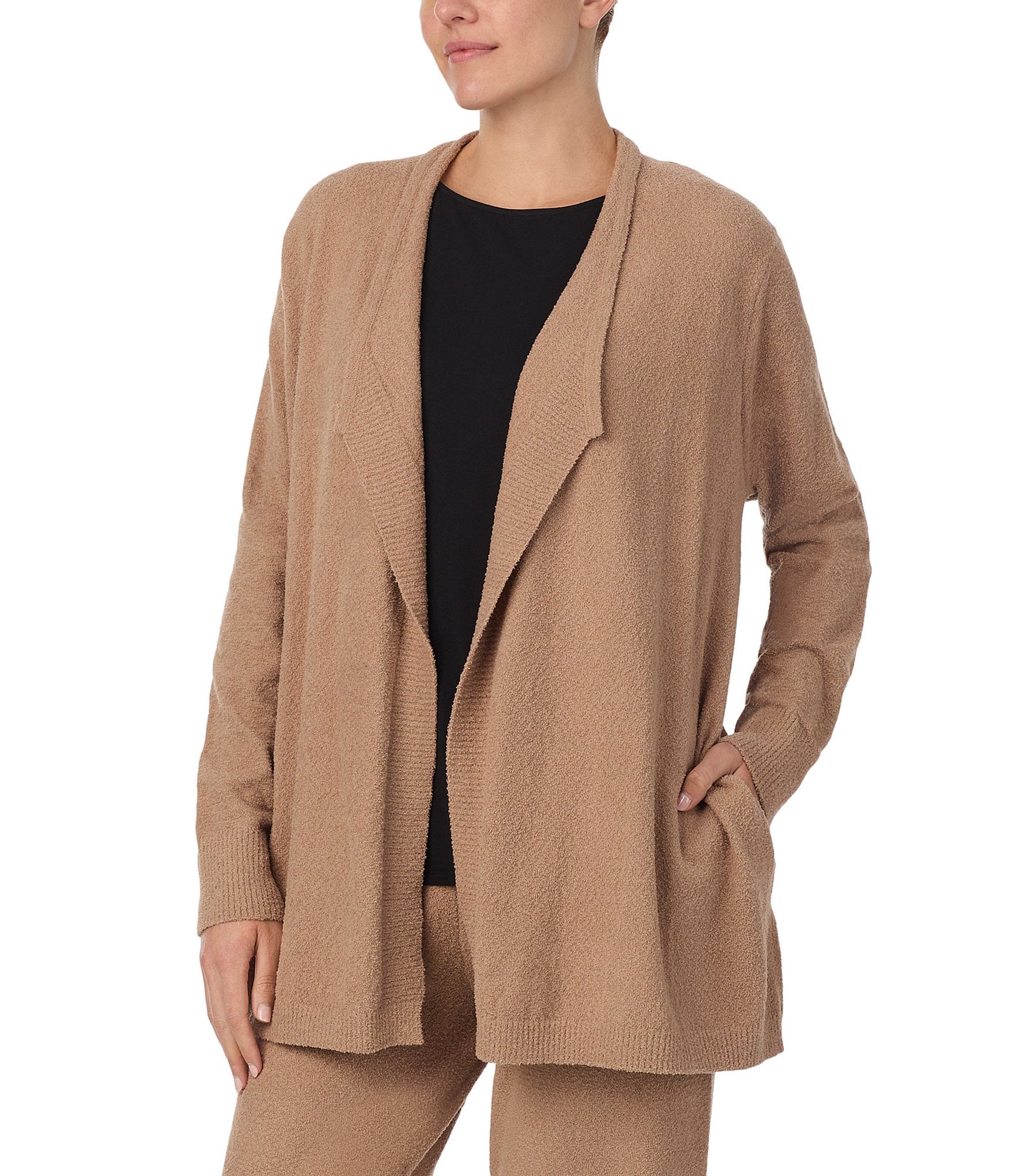 Donna Karan Knit Long Sleeve Cardigan