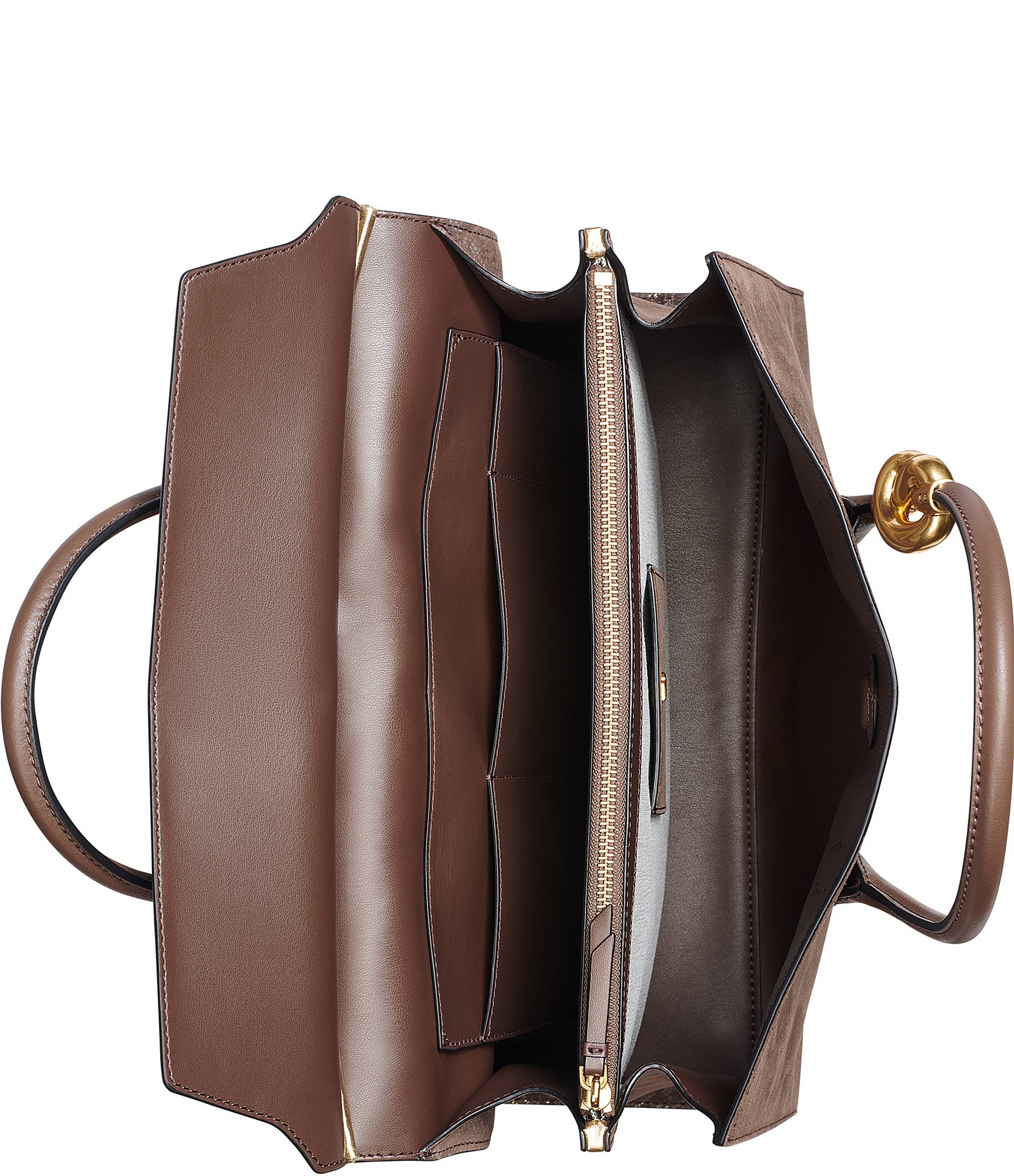 Donna Karan Loden Snake Effect Satchel Bag