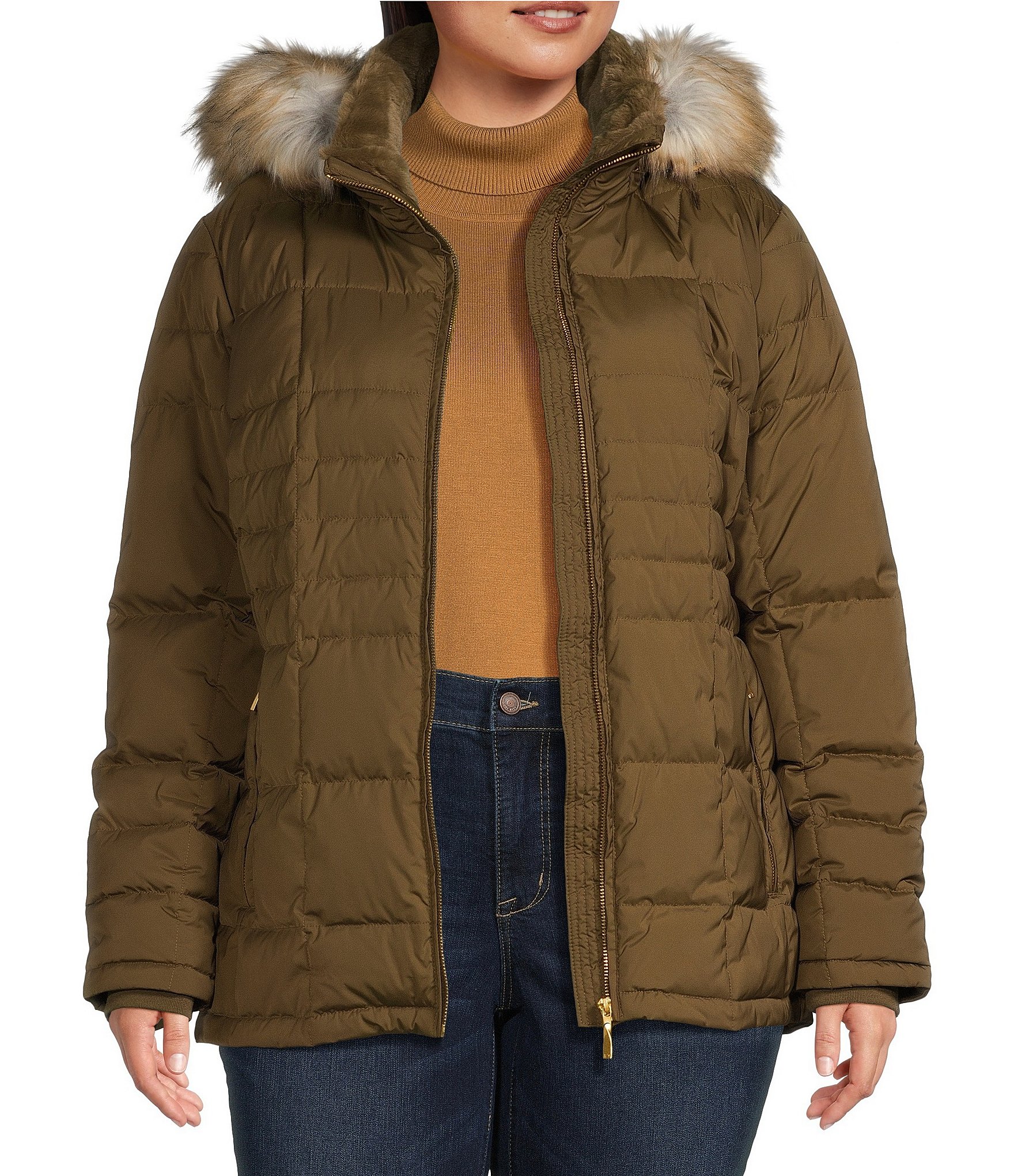 Donna karan parka best sale