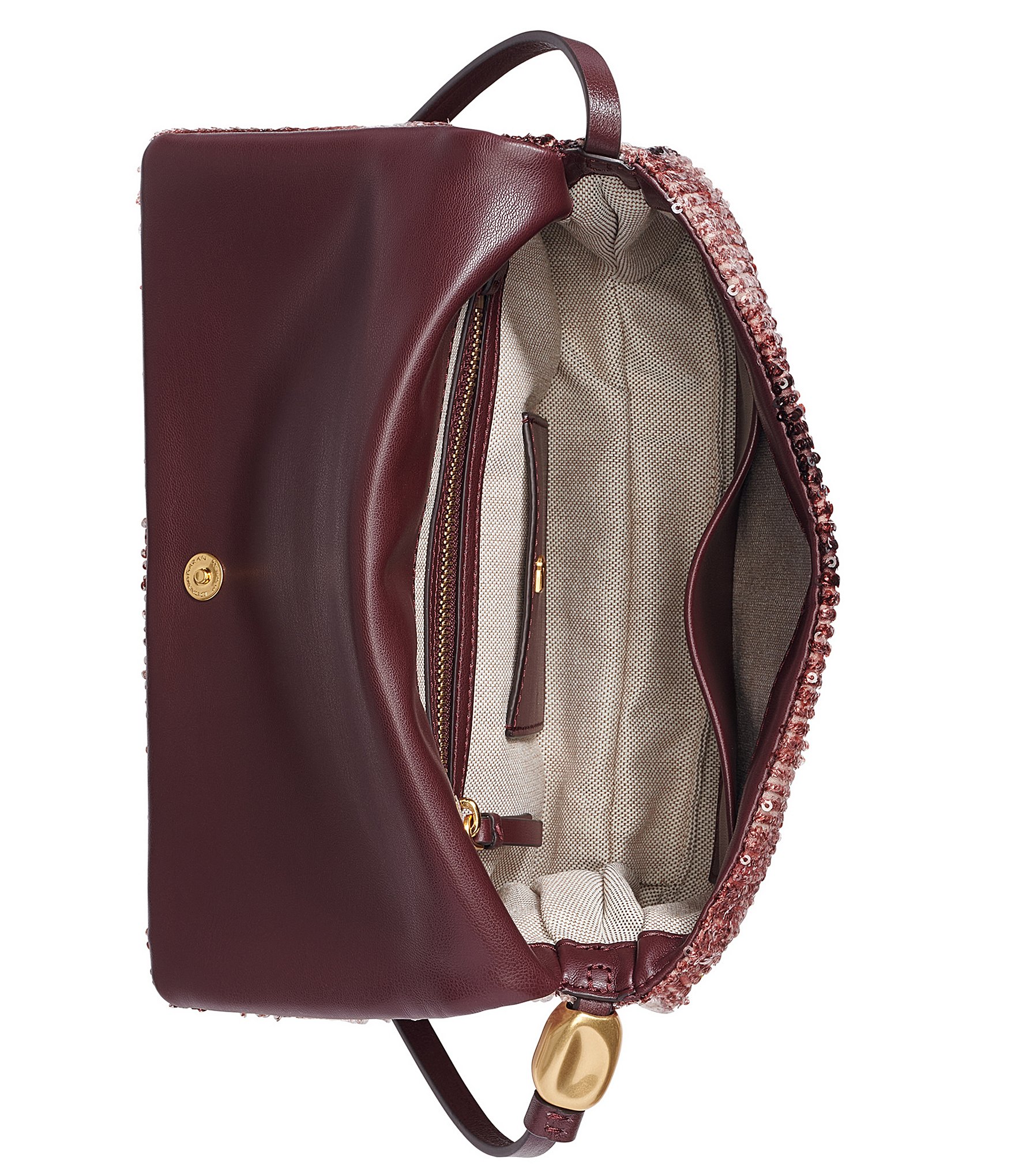 Donna Karan Sequin Flap Shoulder Bag