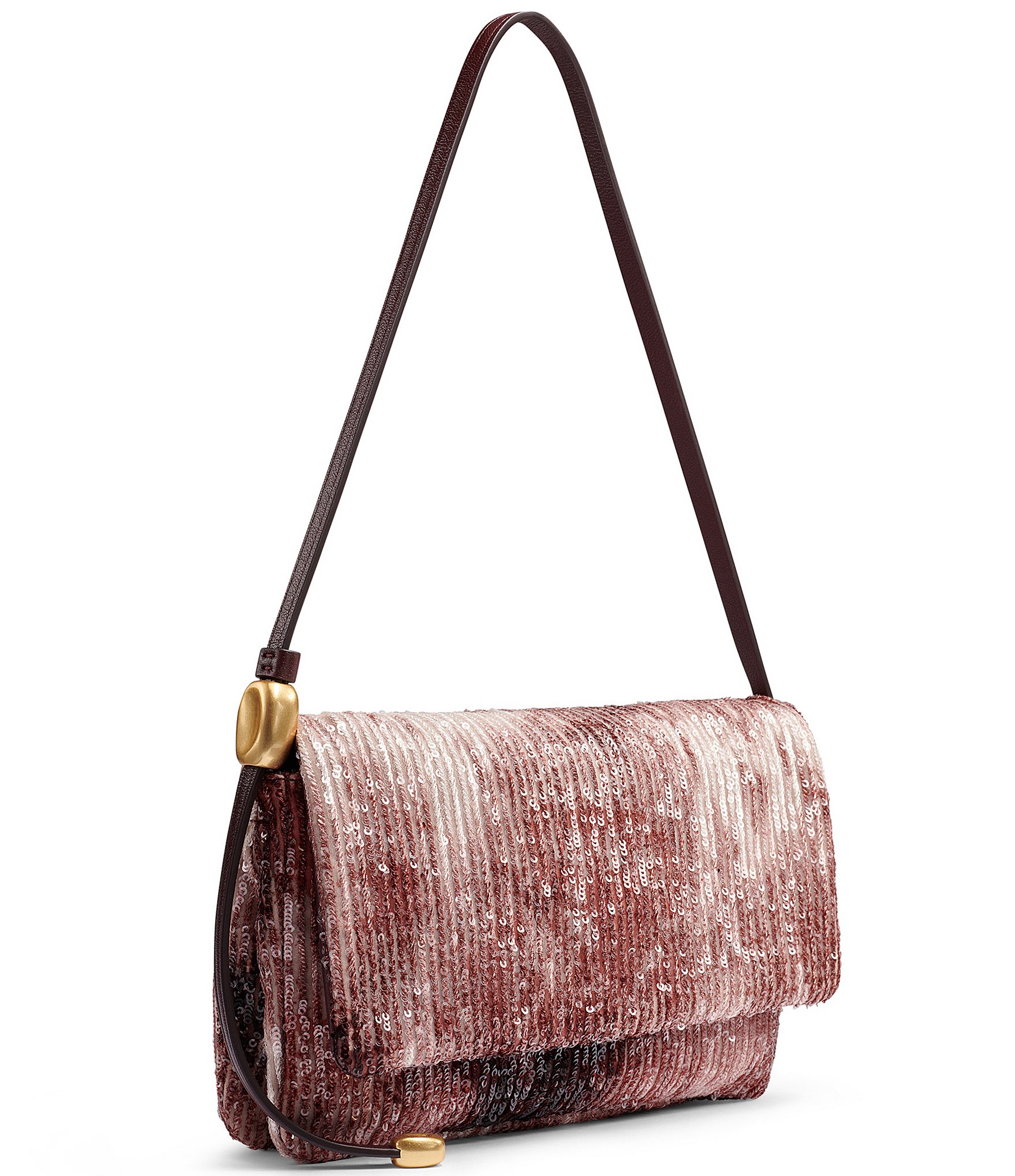 Donna Karan Sequin Flap Shoulder Bag