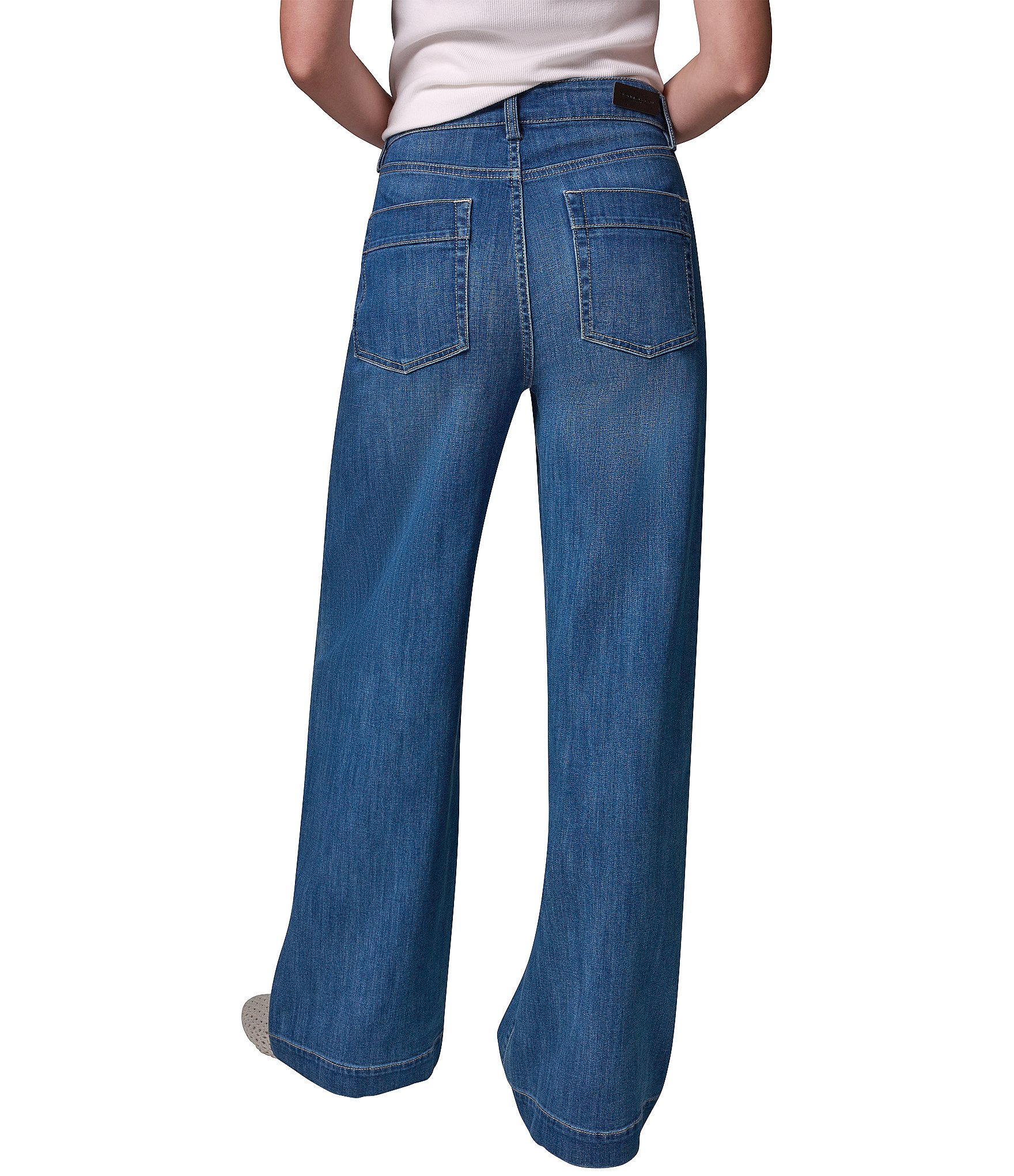 Donna Karan The Donna High Rise Modern Wide Leg Pants