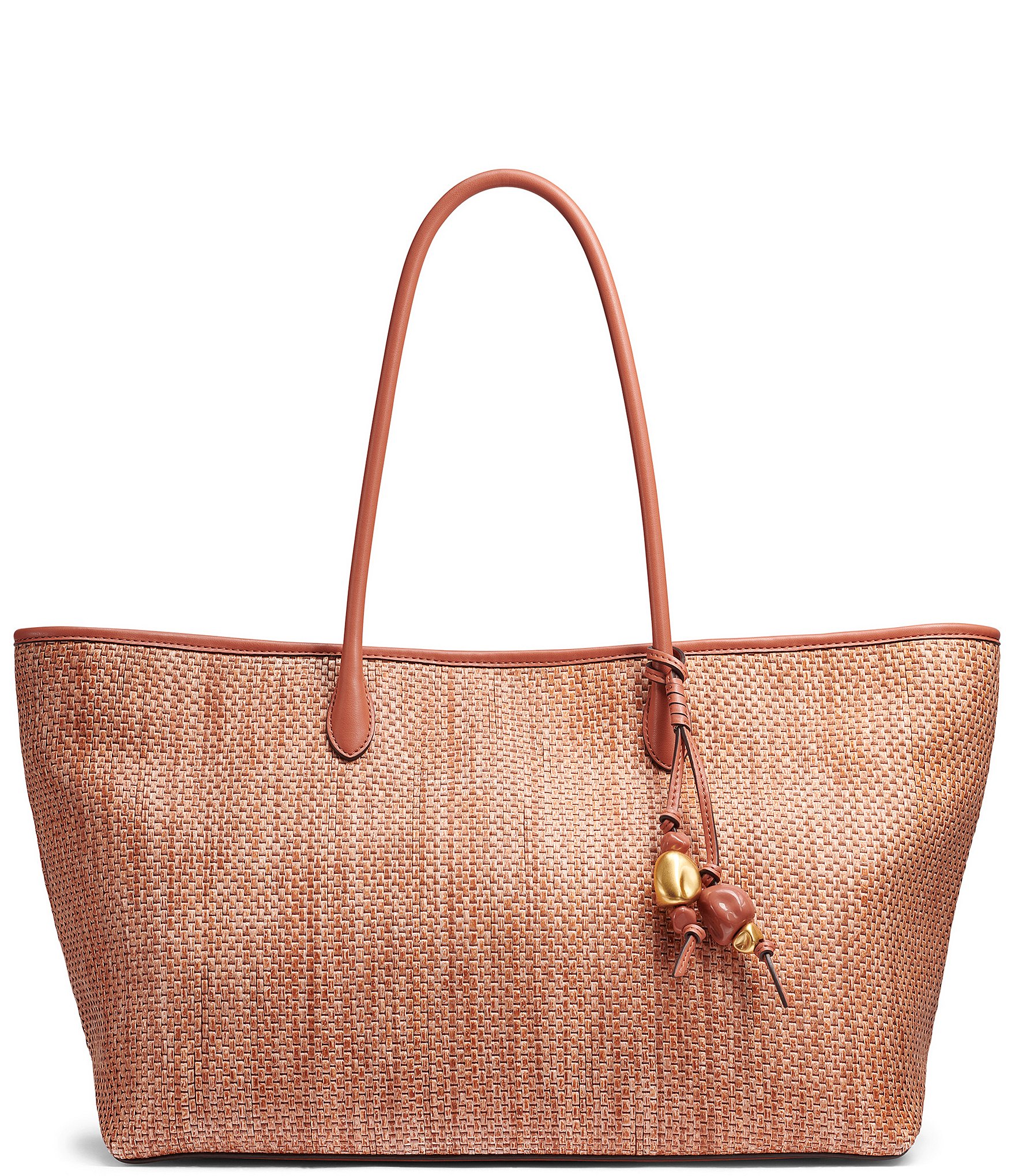 Donna Karan Weekend Straw Medium Tote Bag