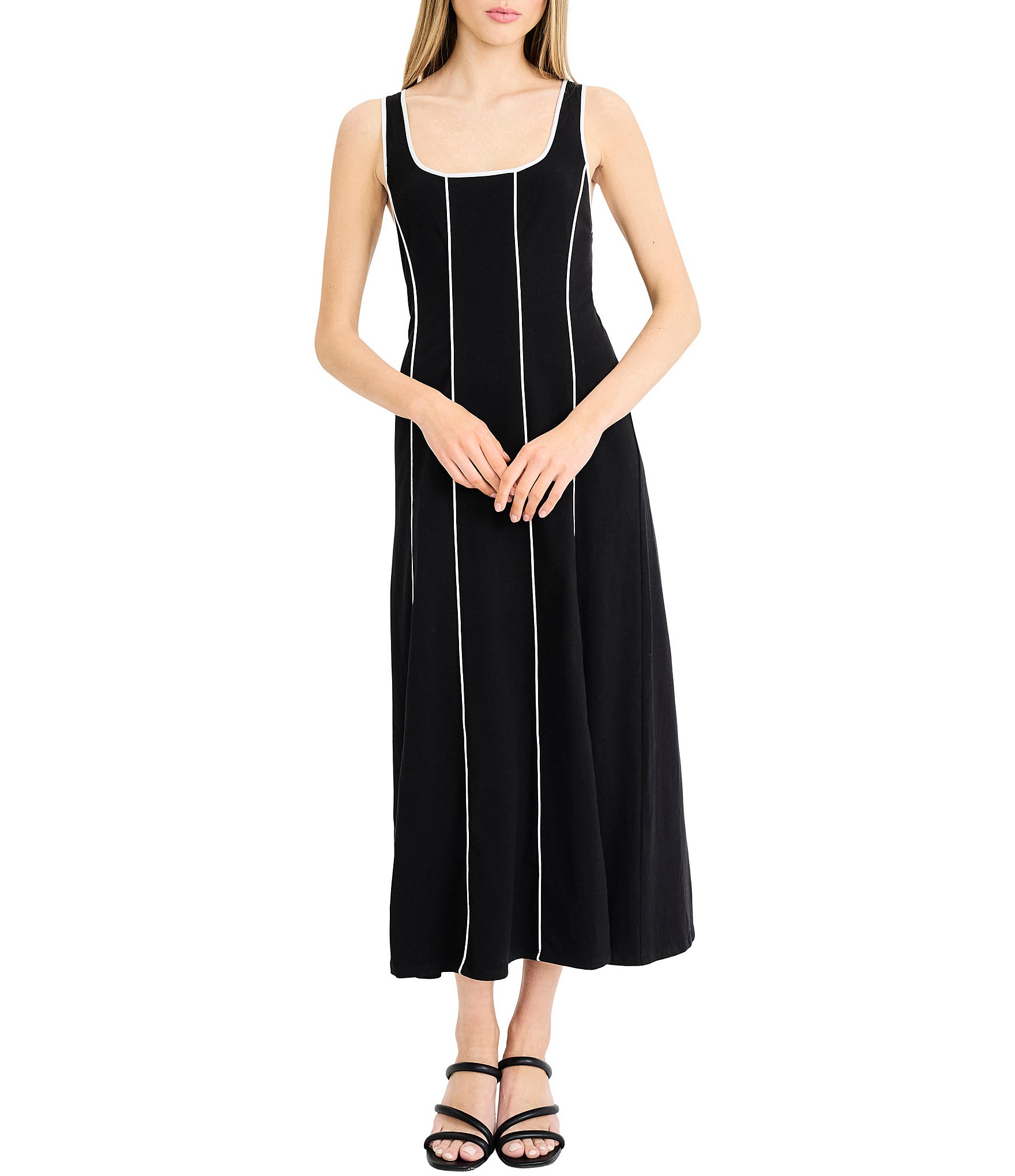 chinese dress ladies Donna Morgan D6891M - Knee-Length Scuba Crepe: (96% POLYESTER, 4% spandex) A-Line Dress