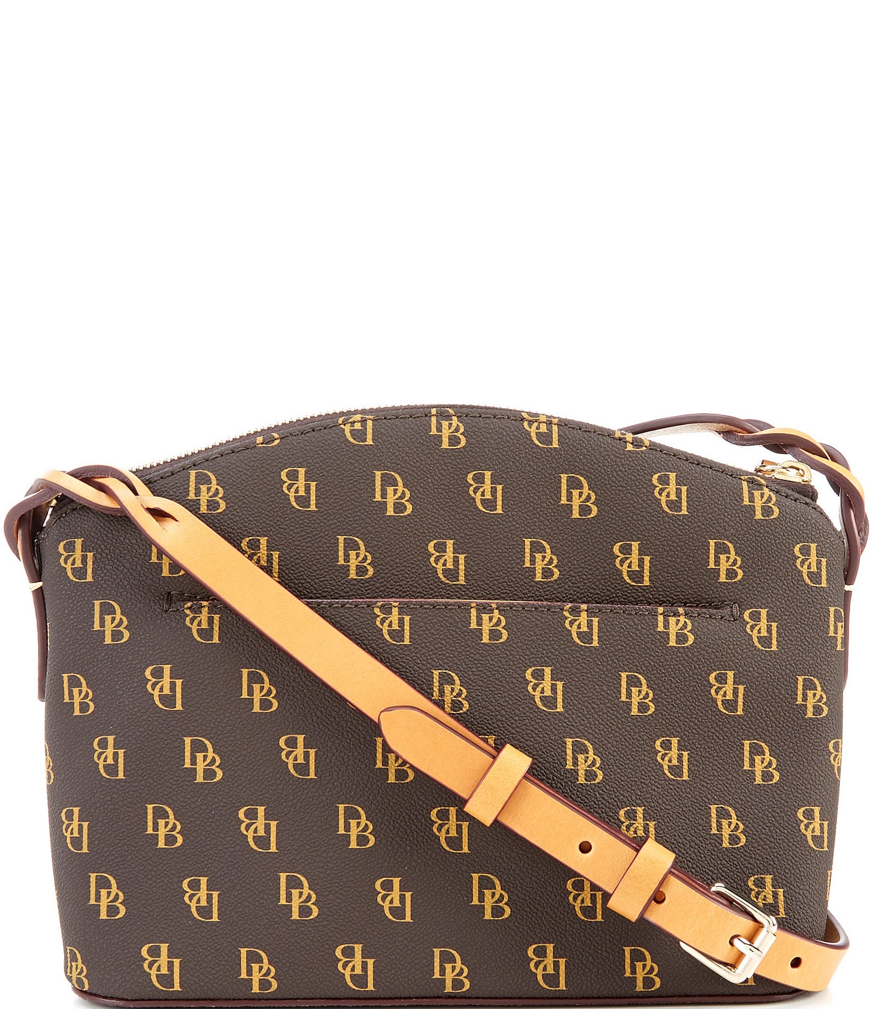 Dooney & Bourke Blakely Collection Penny Brown Signature Logo Crossbody Bag