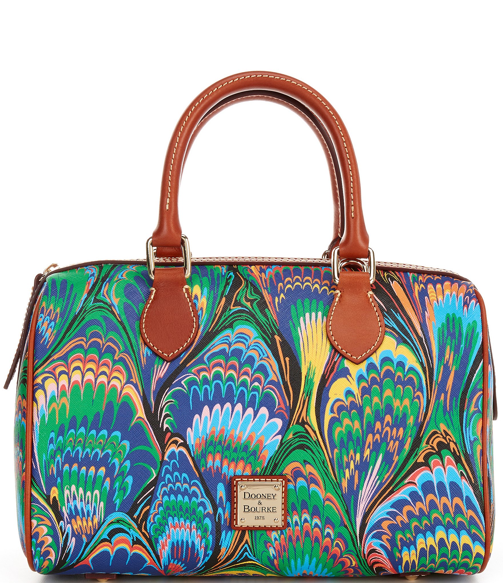 Dooney & Bourke Bright Marbled Barrel Satchel Bag