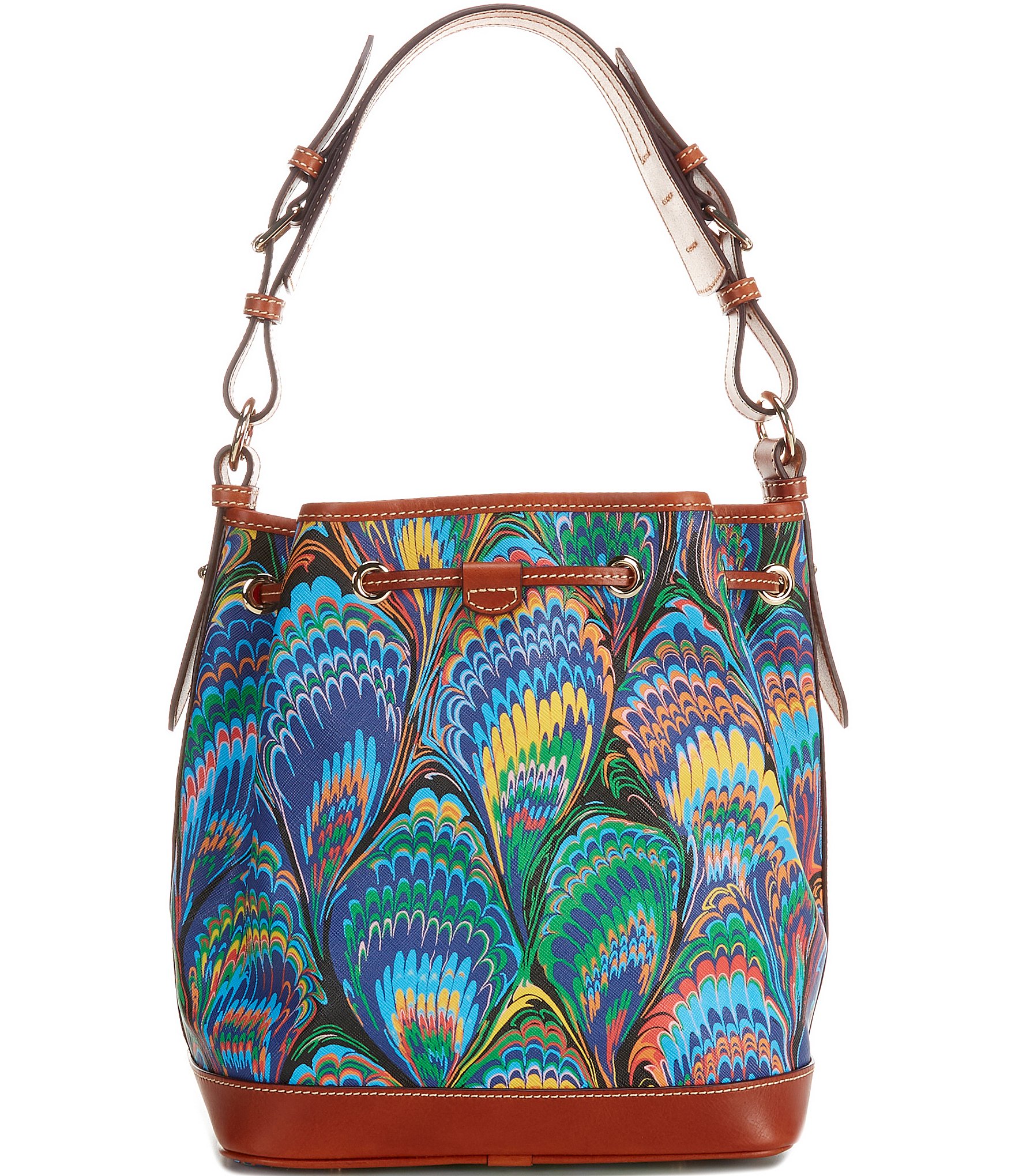 Dooney & Bourke Bright Marbled Drawstring Bucket Bag