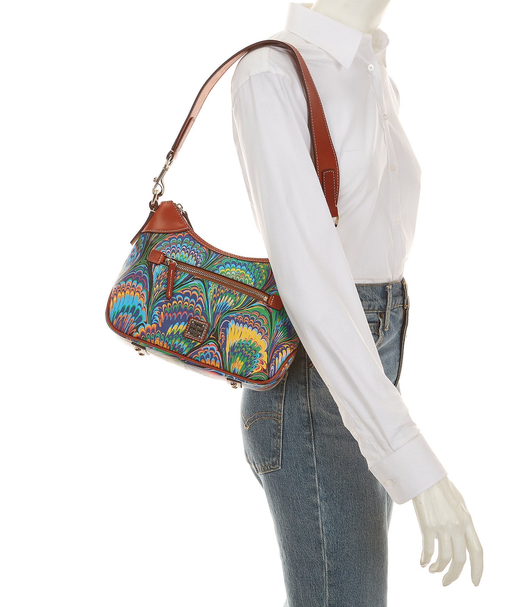 Dooney & Bourke Bright Marbled Small Hobo Bag