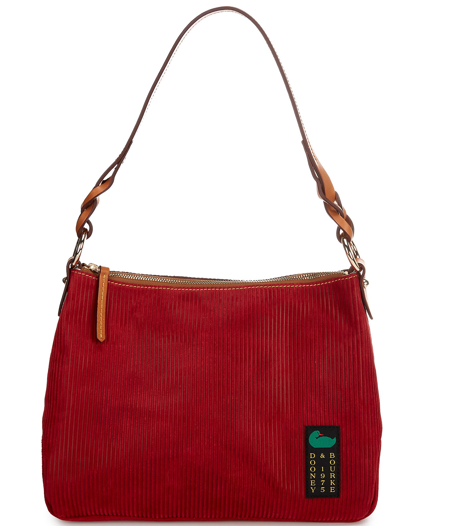 Dooney & Bourke Chloe 30 Suede Stripe Shoulder Bag