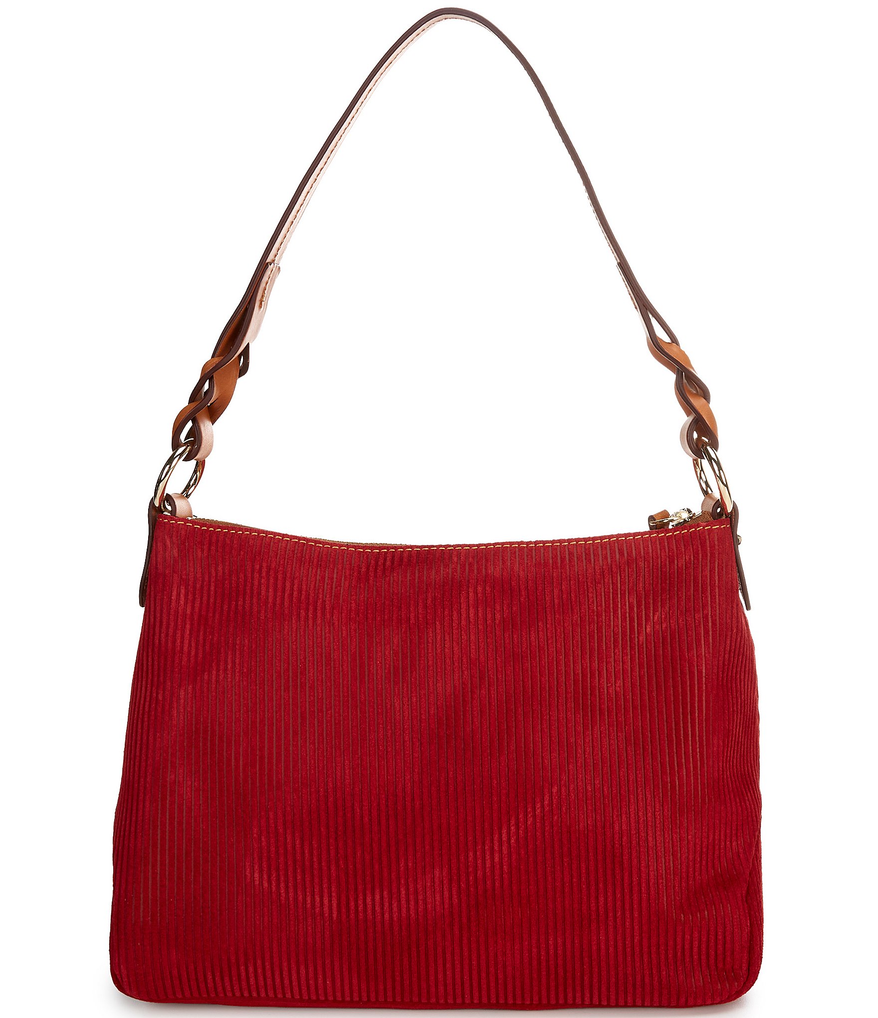 Dooney & Bourke Chloe 30 Suede Stripe Shoulder Bag