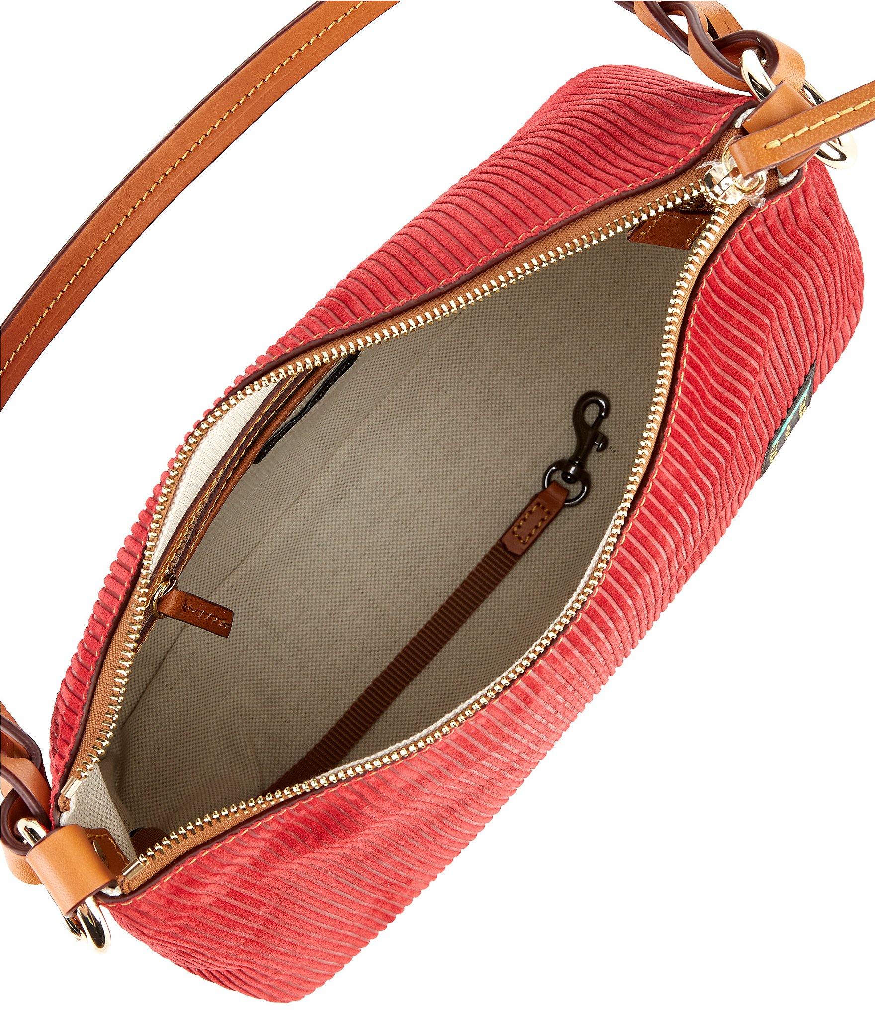 Dooney & Bourke Chloe 30 Suede Stripe Shoulder Bag
