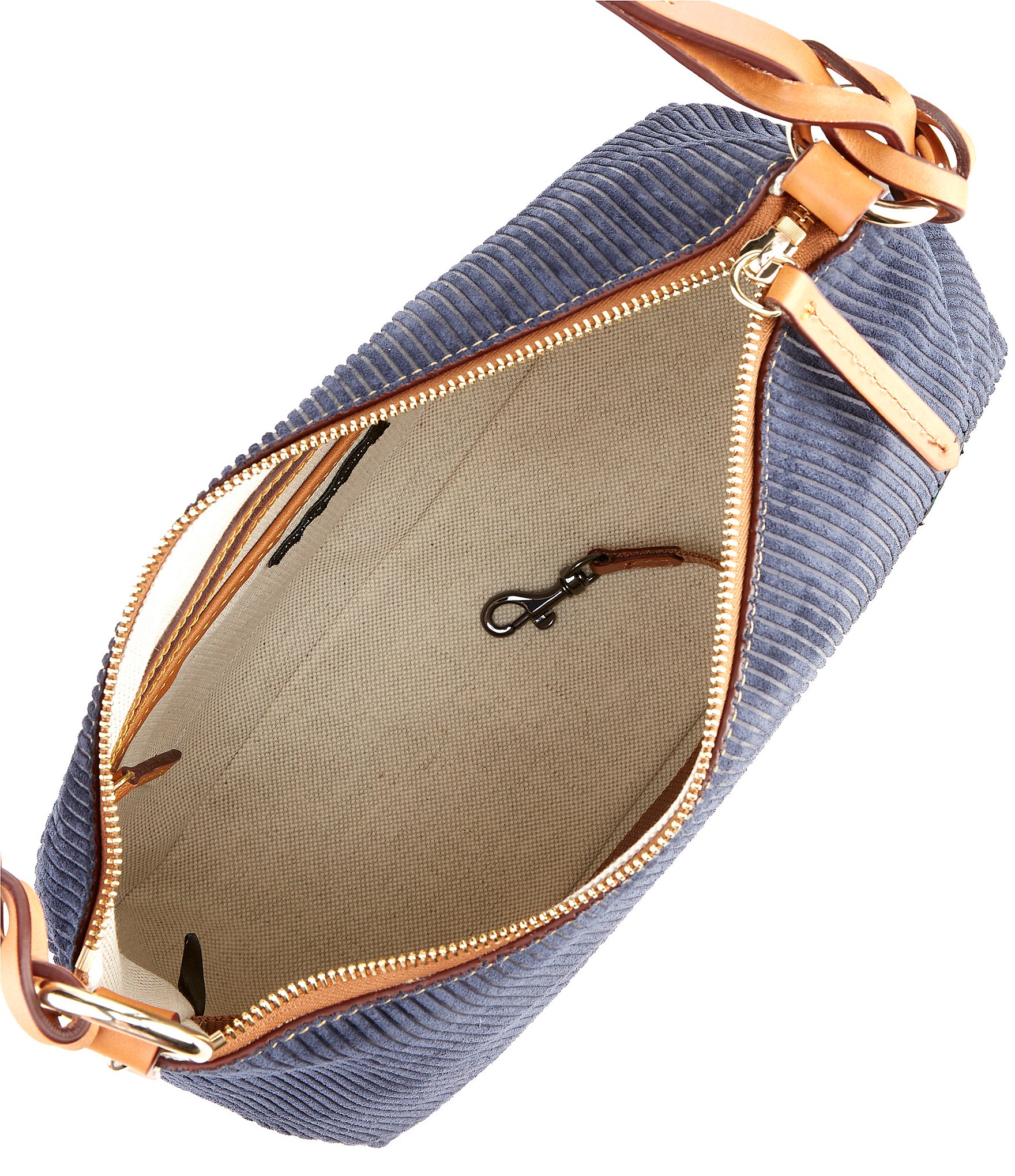 Dooney & Bourke Chloe 30 Suede Stripe Shoulder Bag